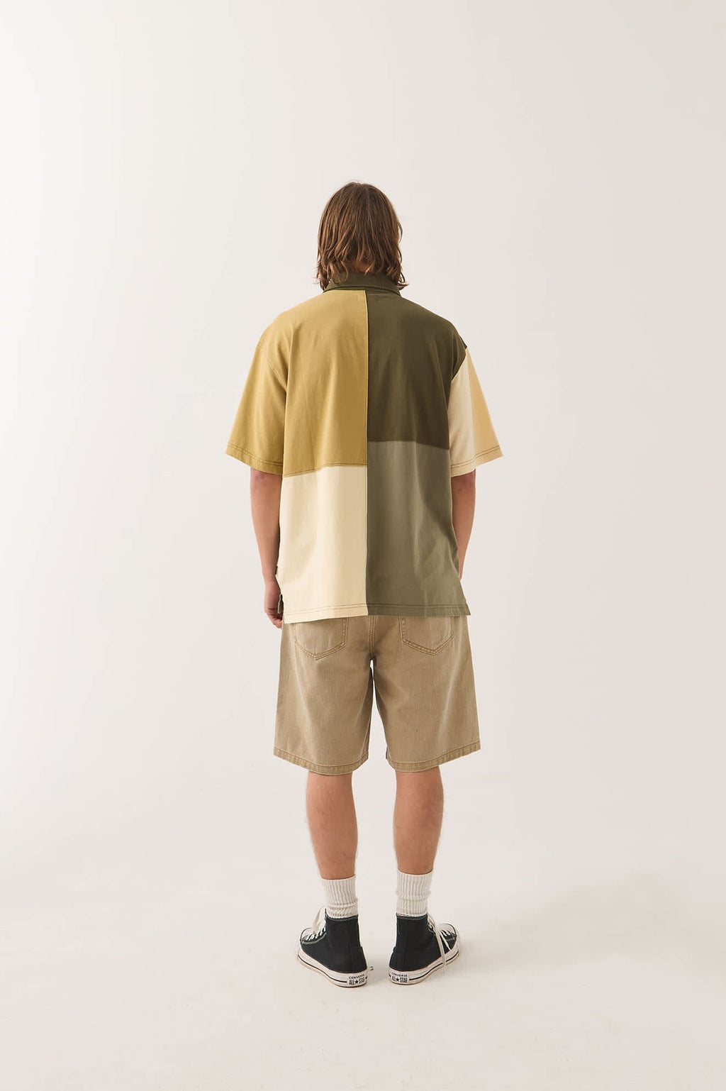 Deco Relaxed Polo T-Shirt - Tonal Color Block
