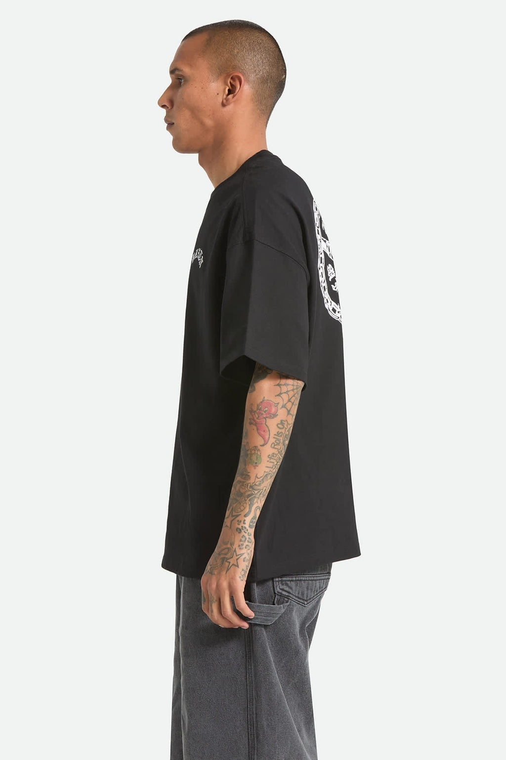 Drive Short Sleeve Oversized T-Shirt - Black