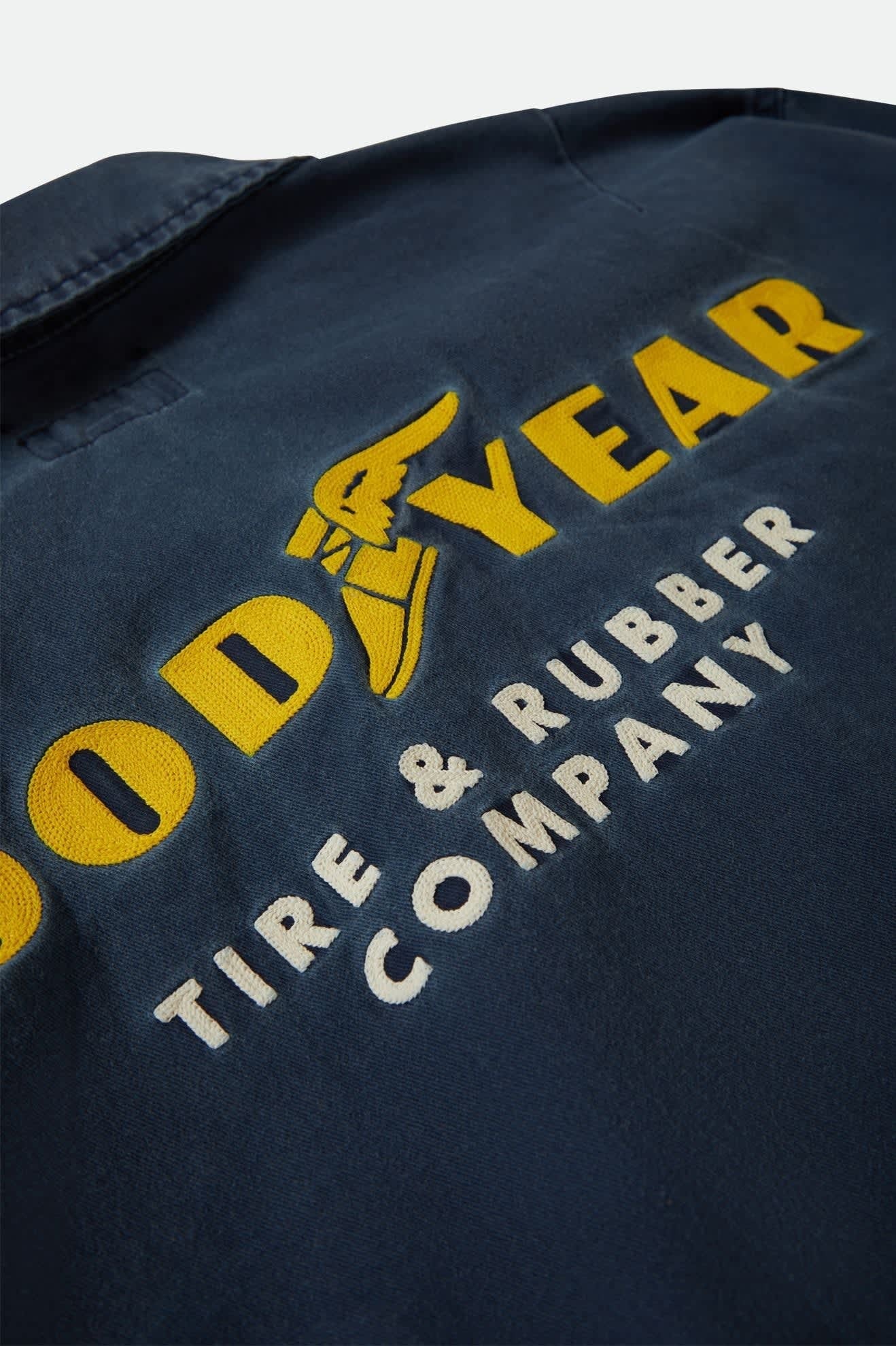 Goodyear Trademark Lightweight Coaches Jacket - Washed Navy