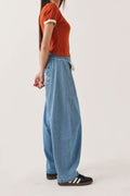 Utility Everyday Barrel Pant - Light Stone Wash