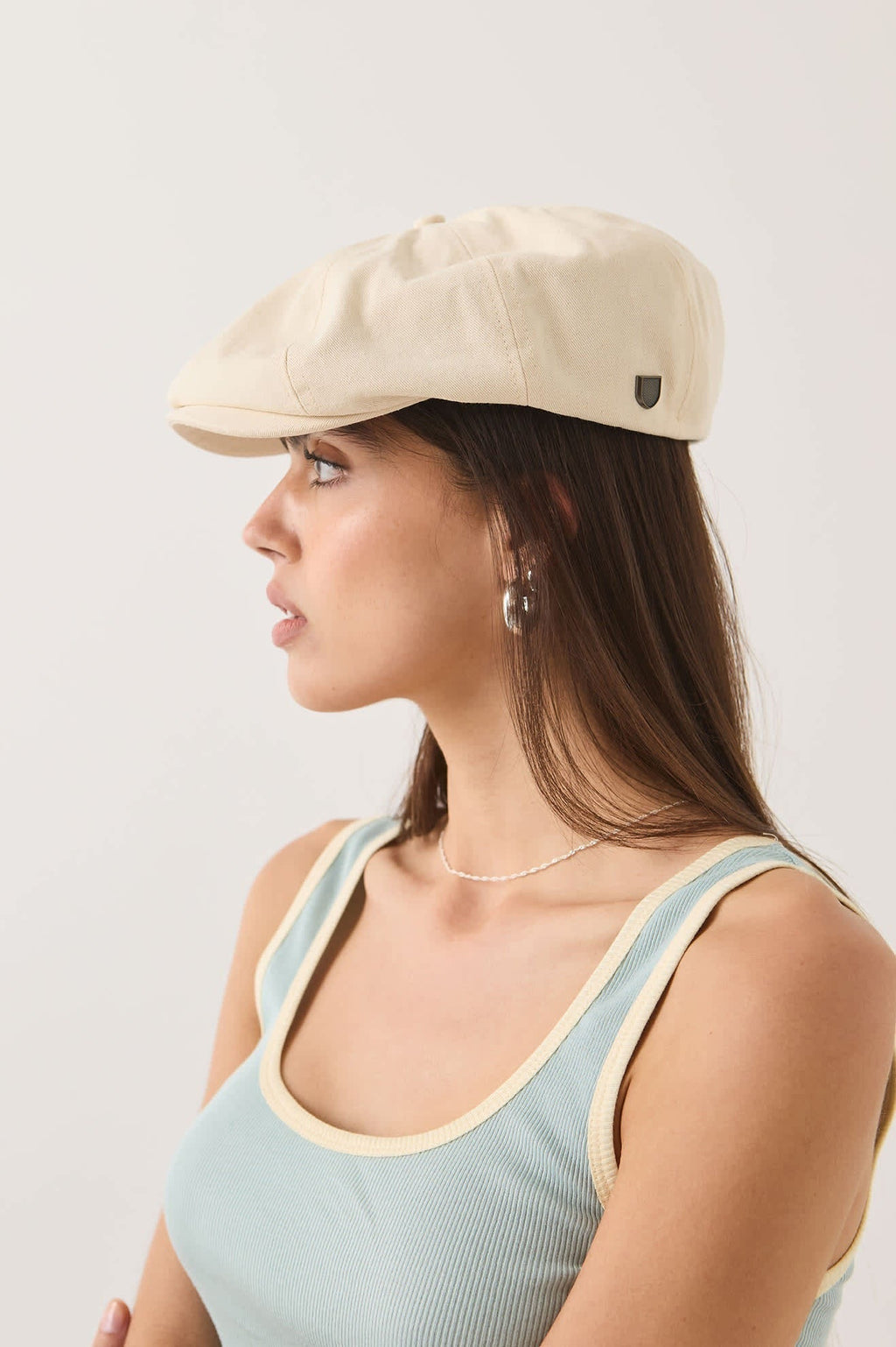 Brood Newsboy Cap - Egret White