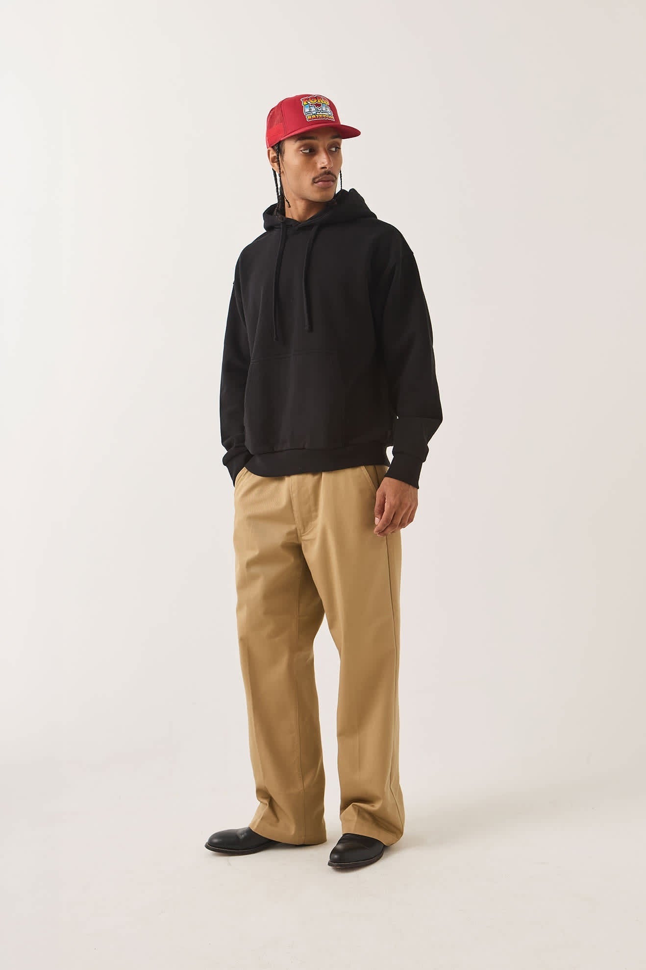 Brixton Baseline Hood Fleece - Black