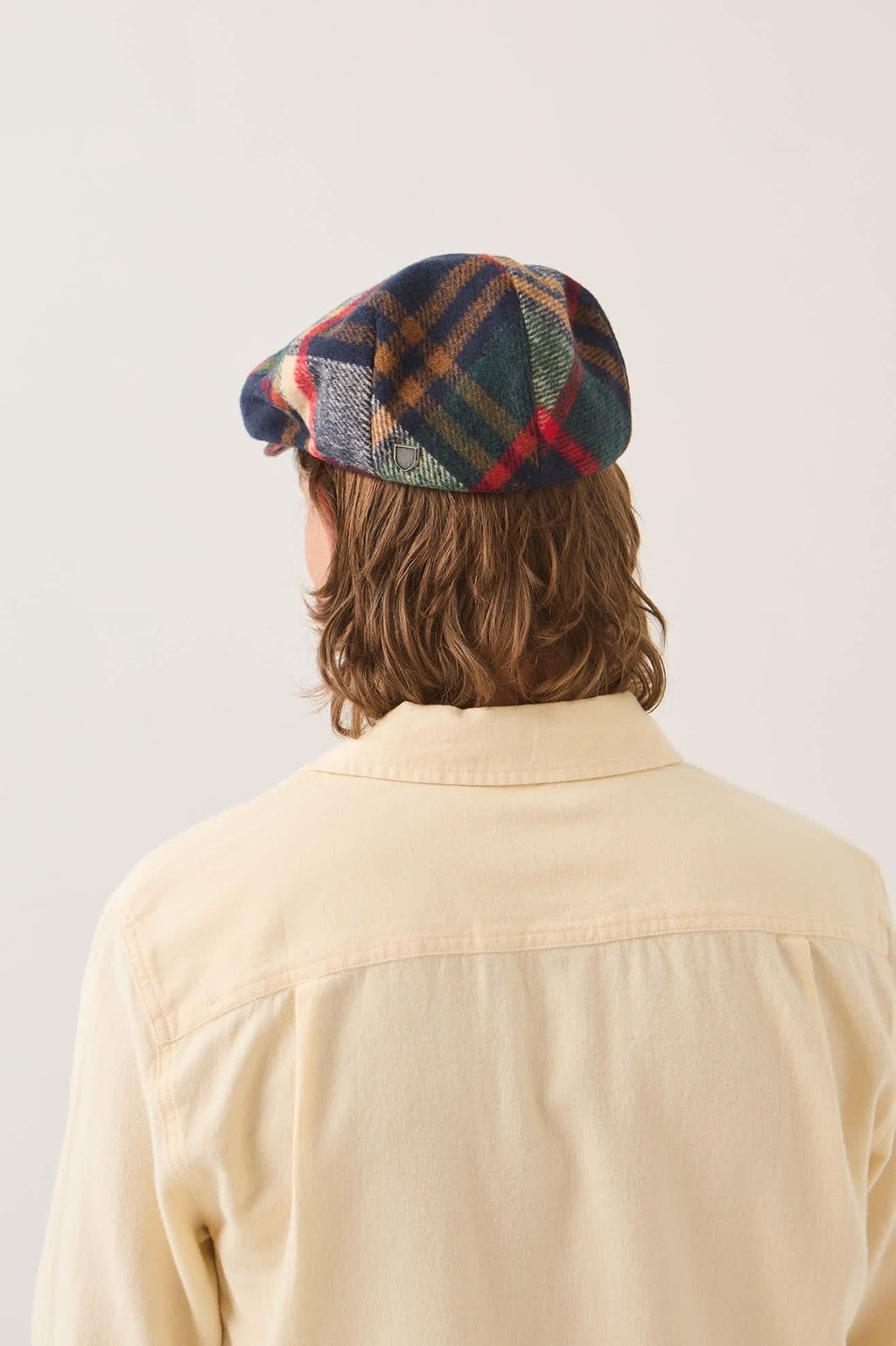 Hooligan Flat Cap - Navy/Green/Red/Cream