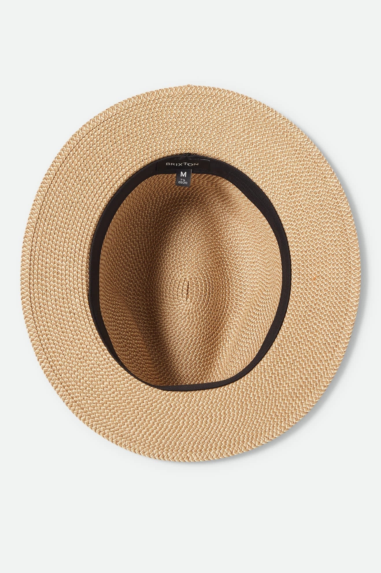 Roma Straw Packable Fedora - Multi Brown/Chocolate
