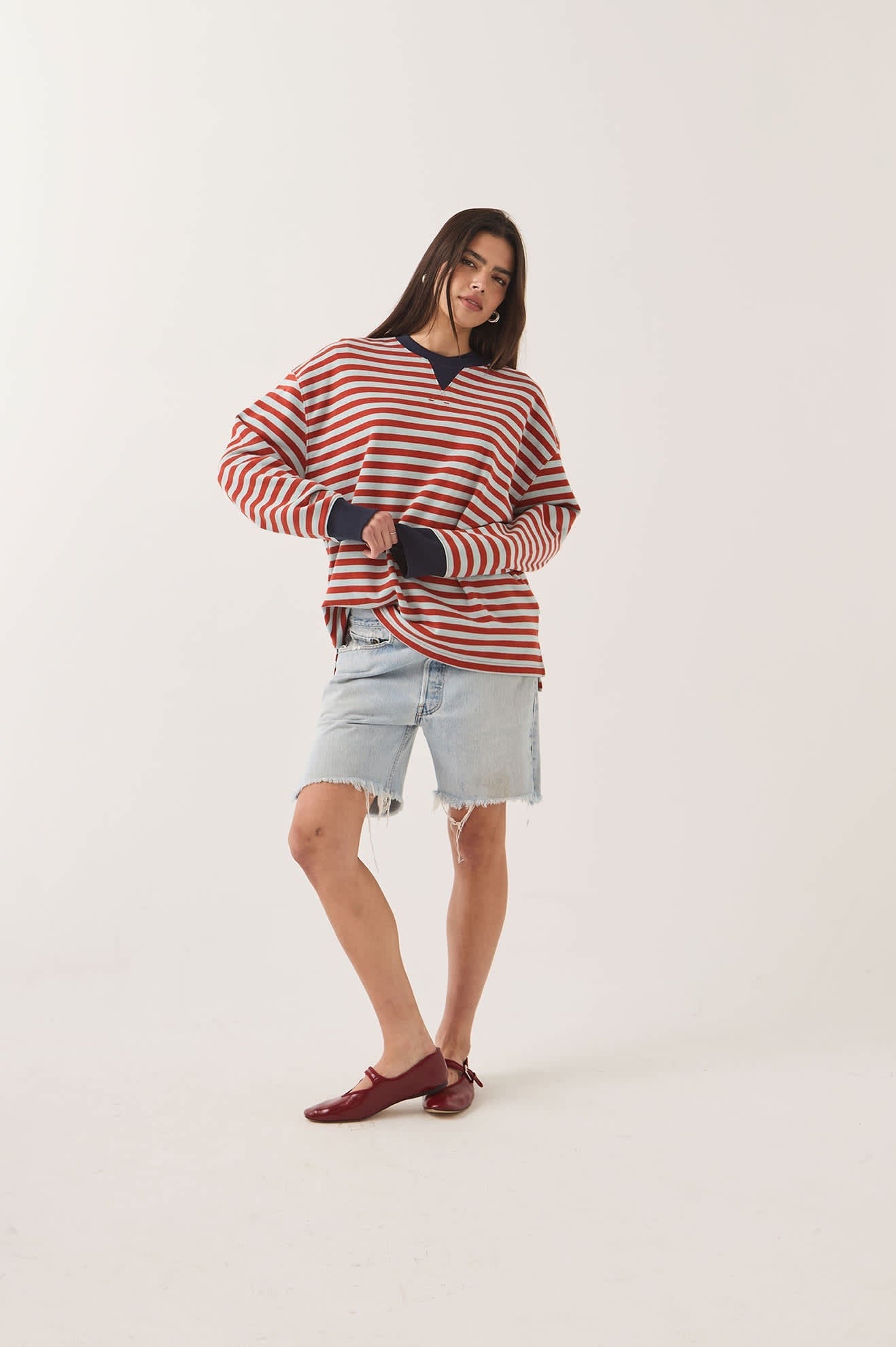 Retro Rugby Polo - Sea Grass/Rust