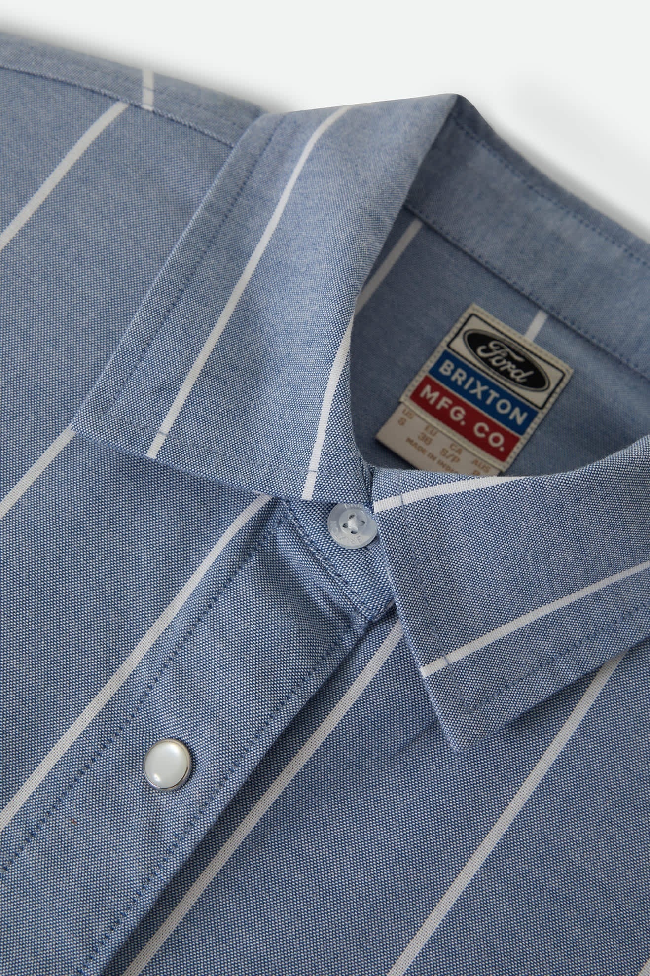 Ford Mustang Sally Shirt - Blue Chambray/Stripe