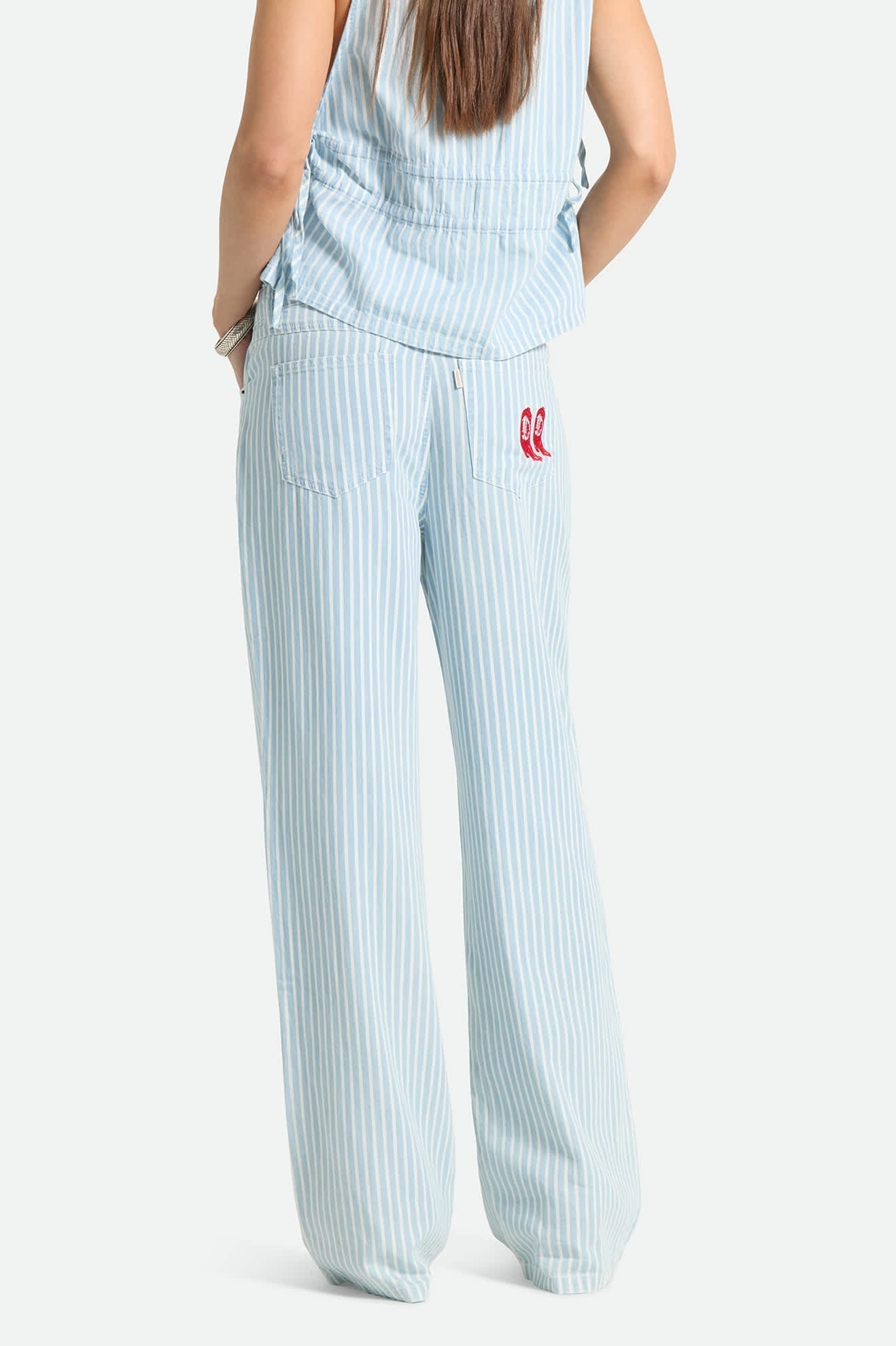 The Chloe 5-Pocket Pant - Two Boot Stripe