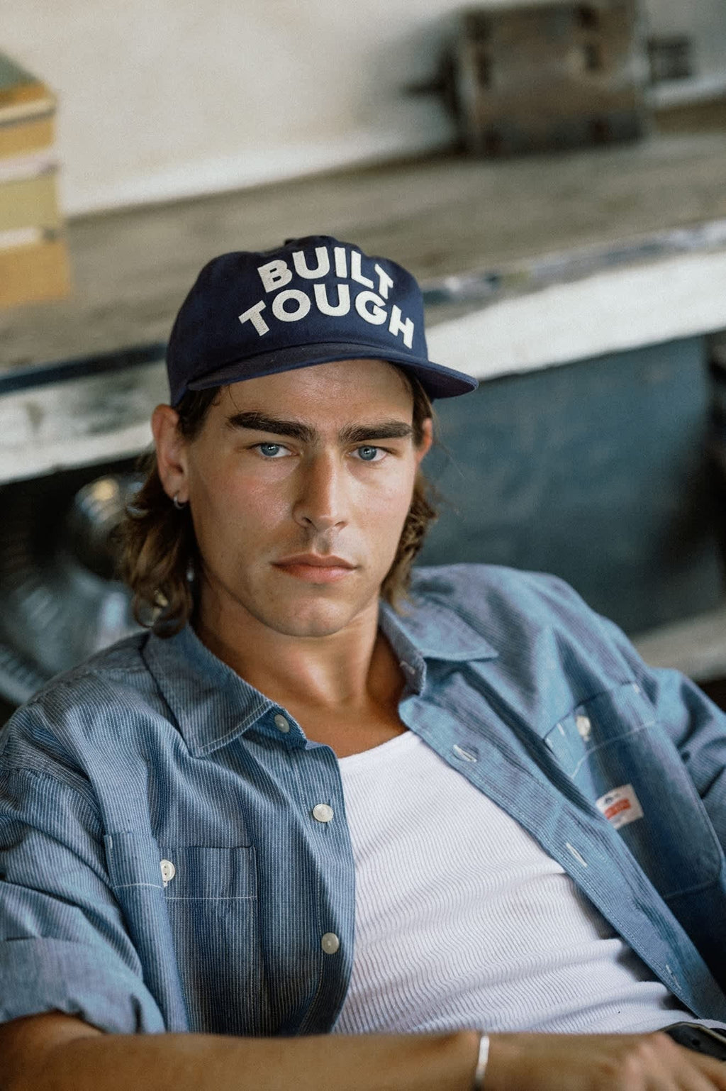 Ford Built Tough Snapback - American Navy/Wimbledon White