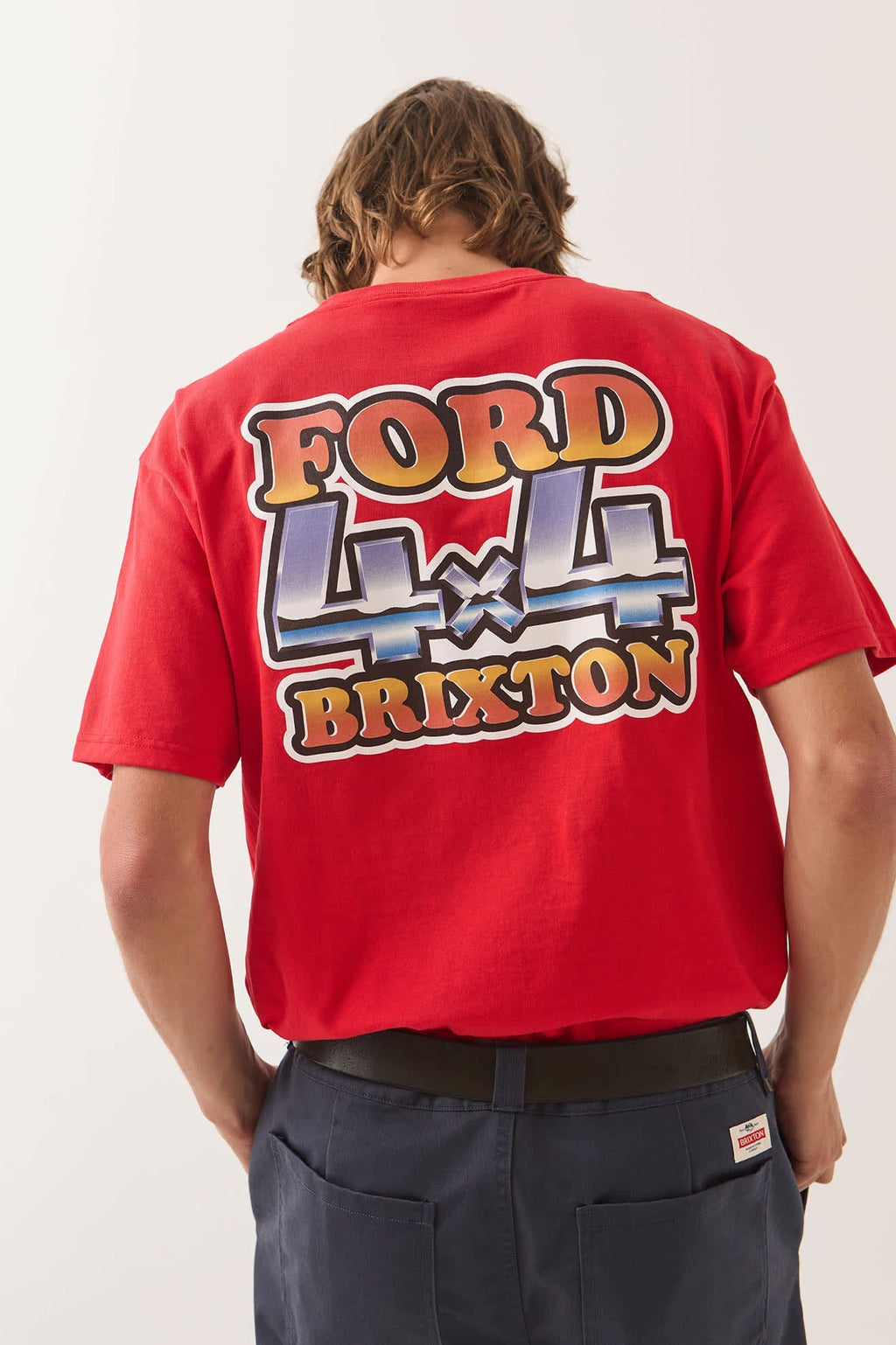 Ford 4x4 Chrome T-Shirt - Rangoon Red