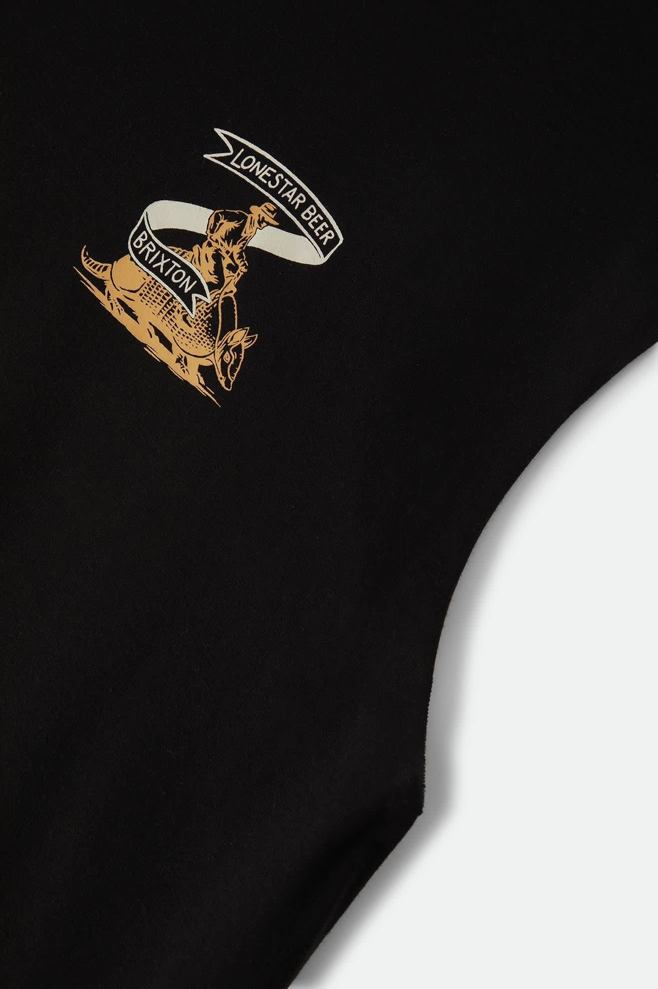 Lone Star Armadillo Muscle T-Shirt - Black