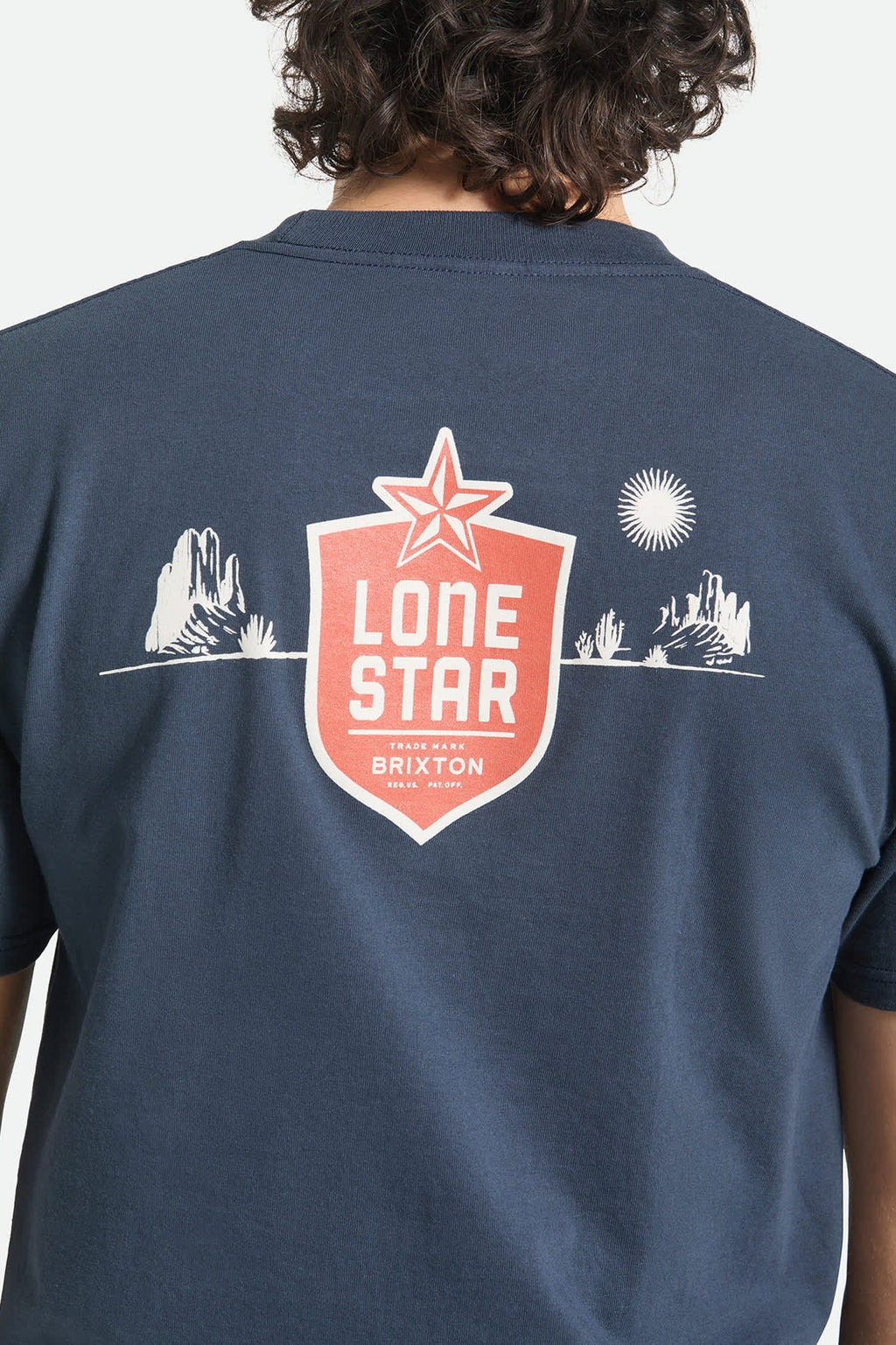 Lone Star Desertscape Short Sleeve Standard T-Shirt - Navy