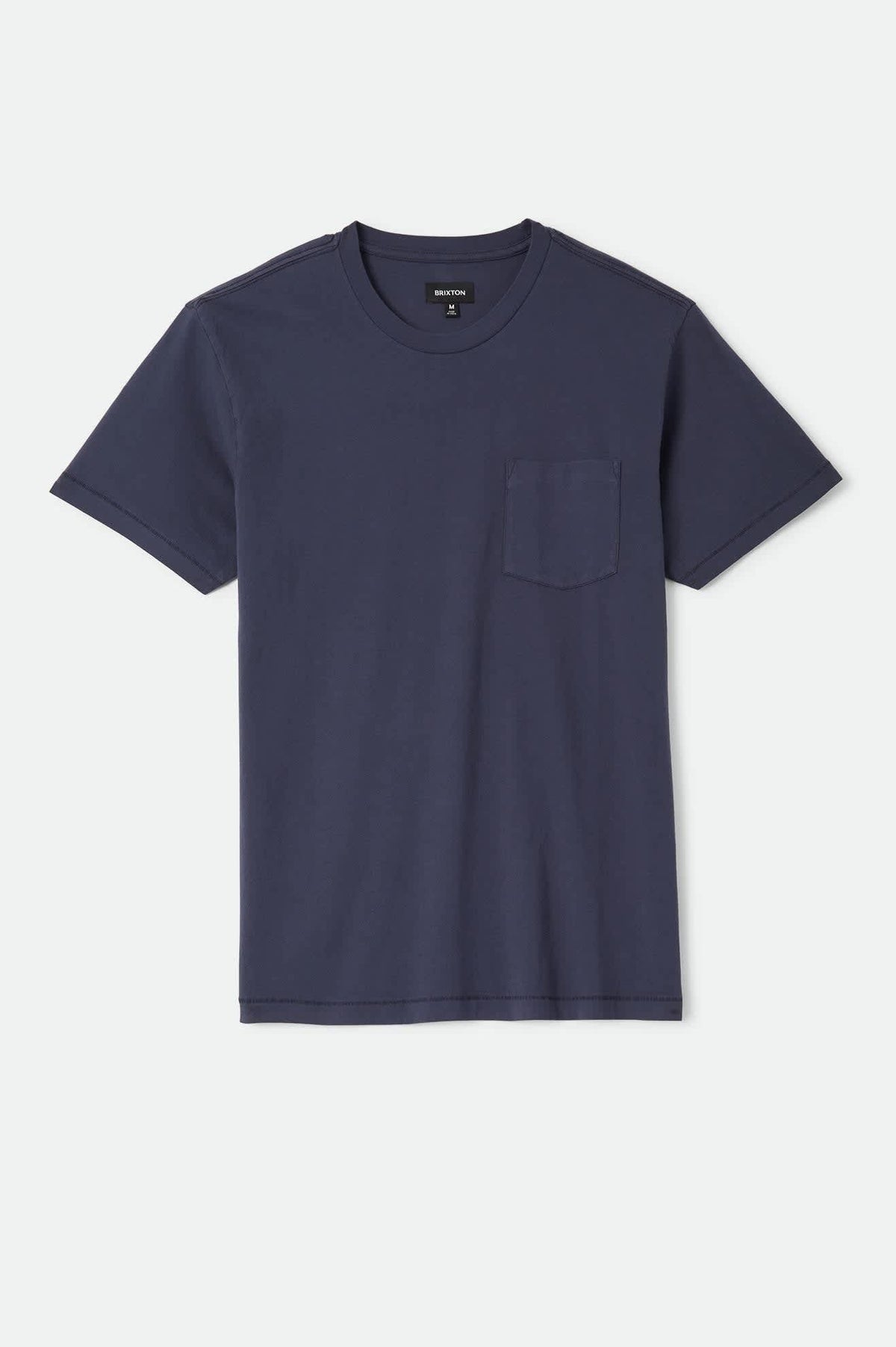 Brixton Baseline Pocket T-Shirt - Washed Navy Vintage Wash