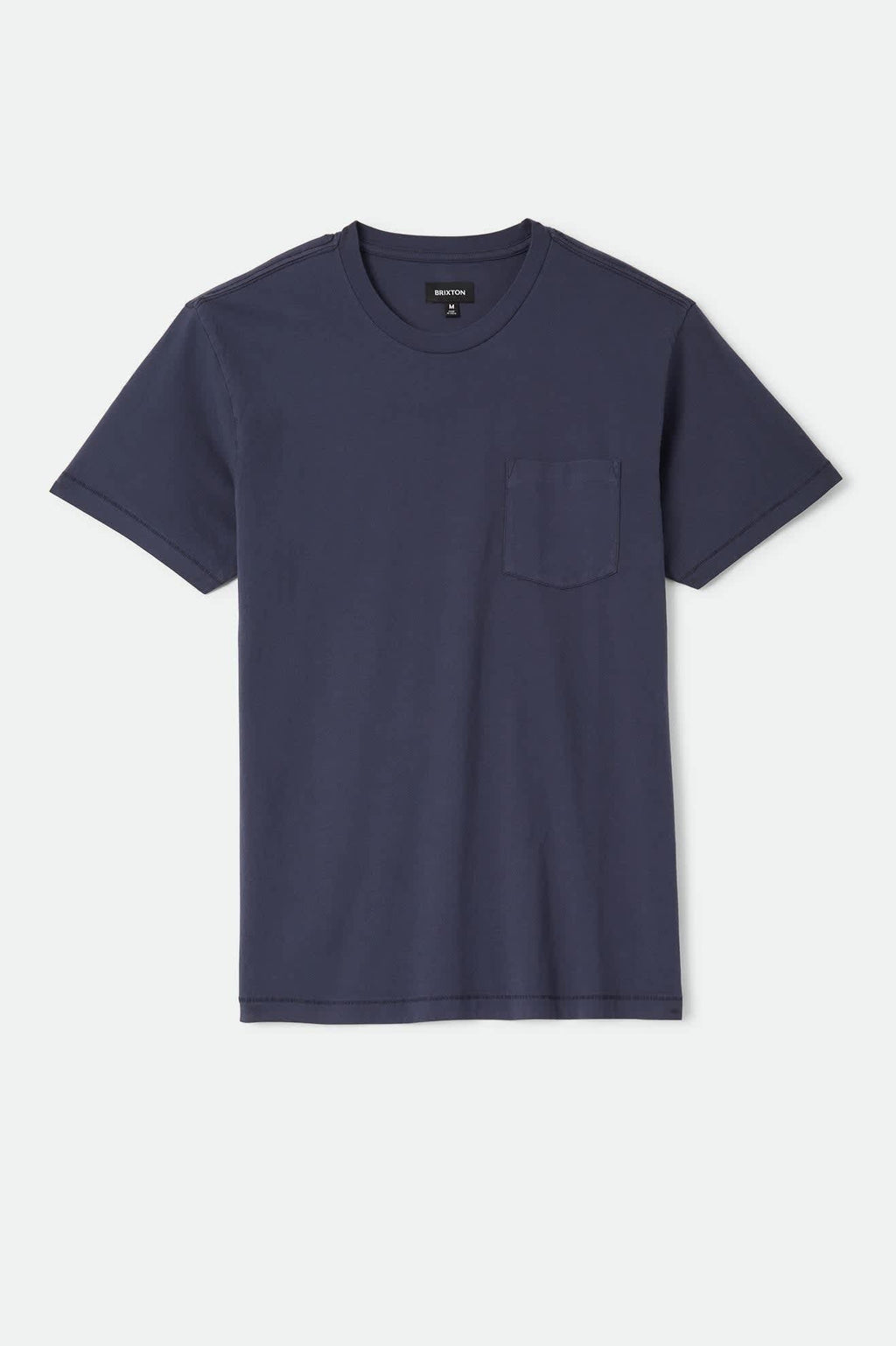 Brixton Baseline Pocket T-Shirt - Washed Navy Vintage Wash