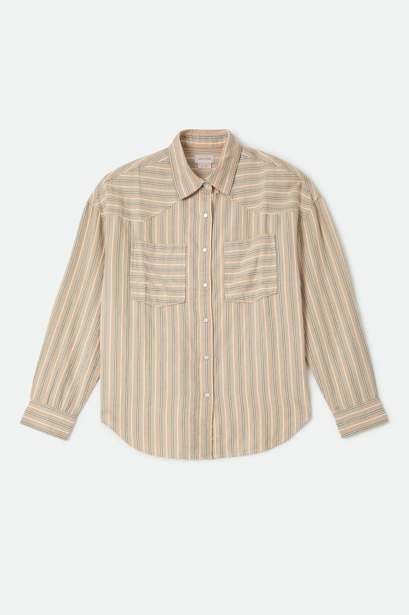 Wayne Women's Shirt - Sand Stripe