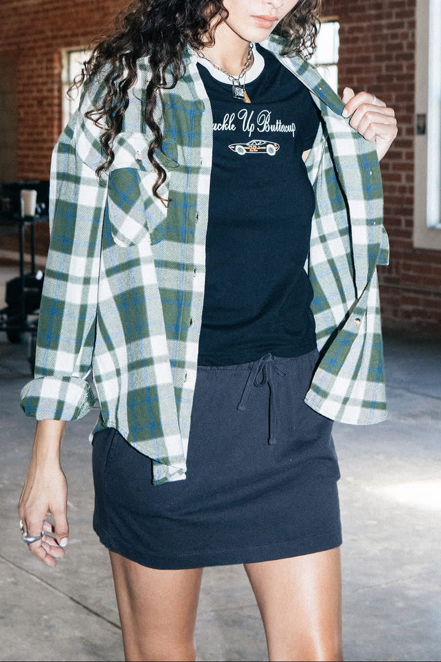 Carefree Organic Garment Dye Lounge Skirt - Black