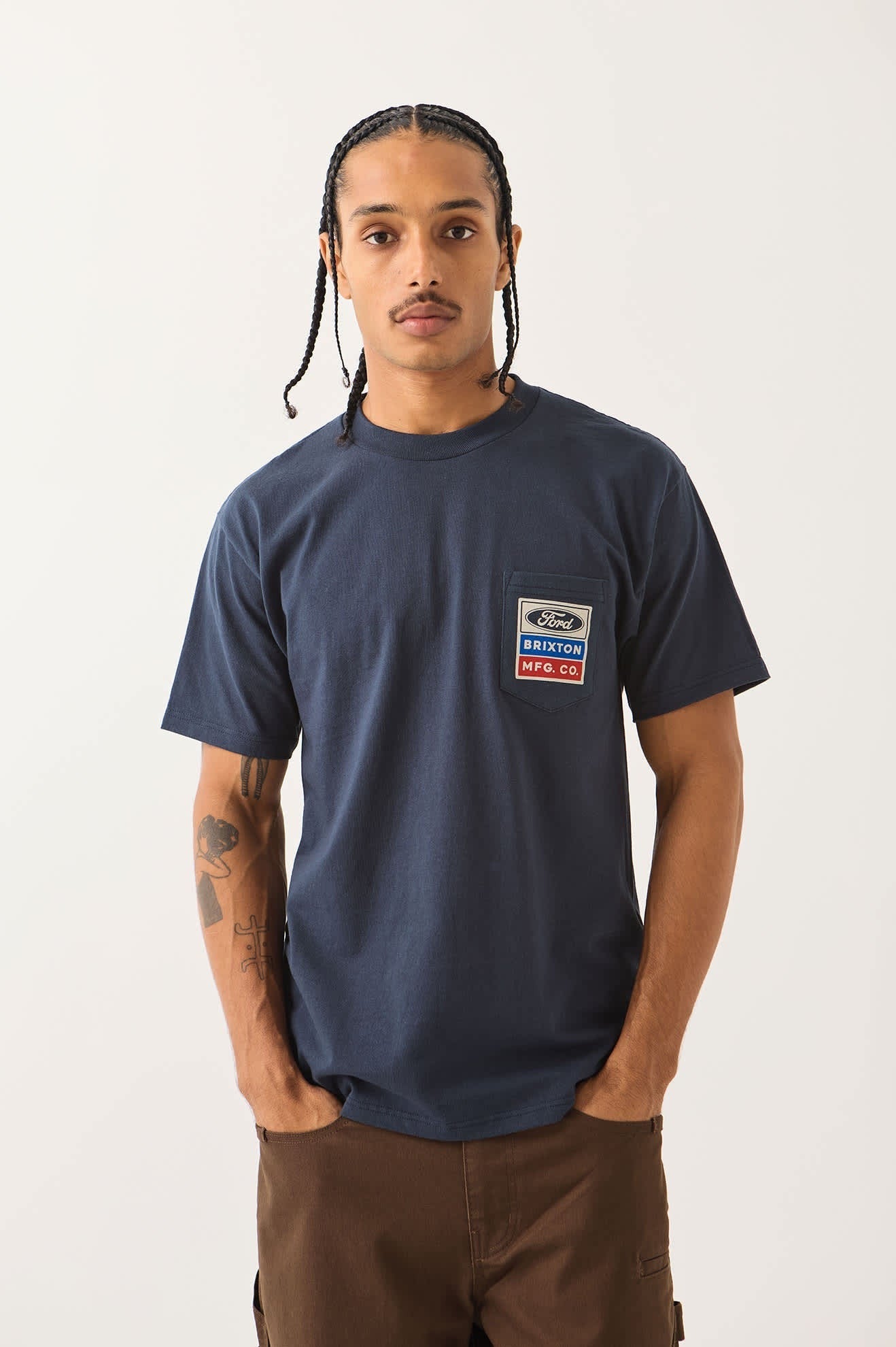 Ford Service Dept Pocket T-Shirt - American Navy