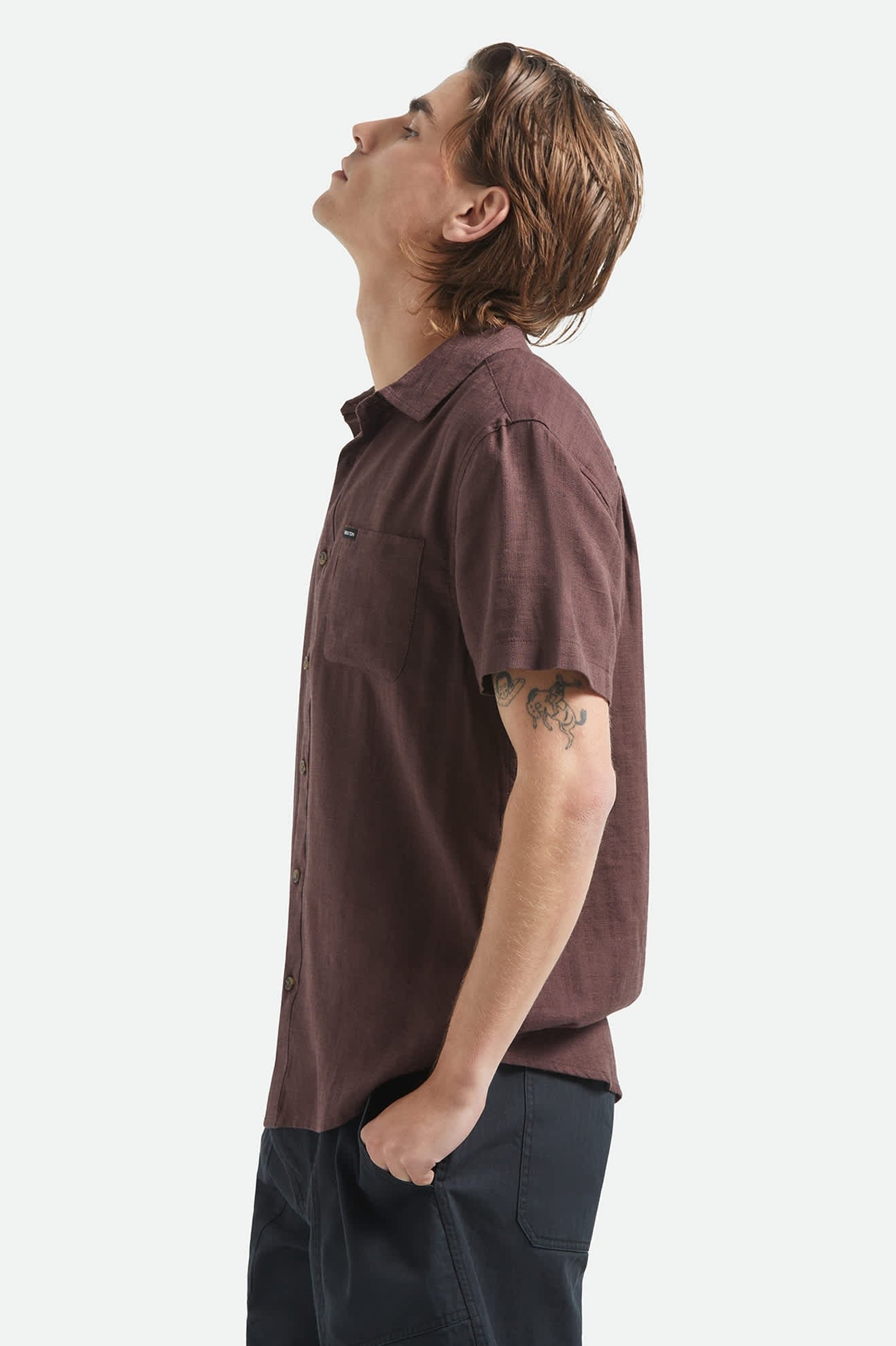 Charter Slub Shirt - Chocolate