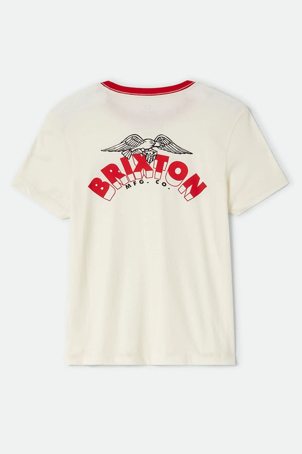 Brixton Banner Slim Crew T-Shirt - Off White