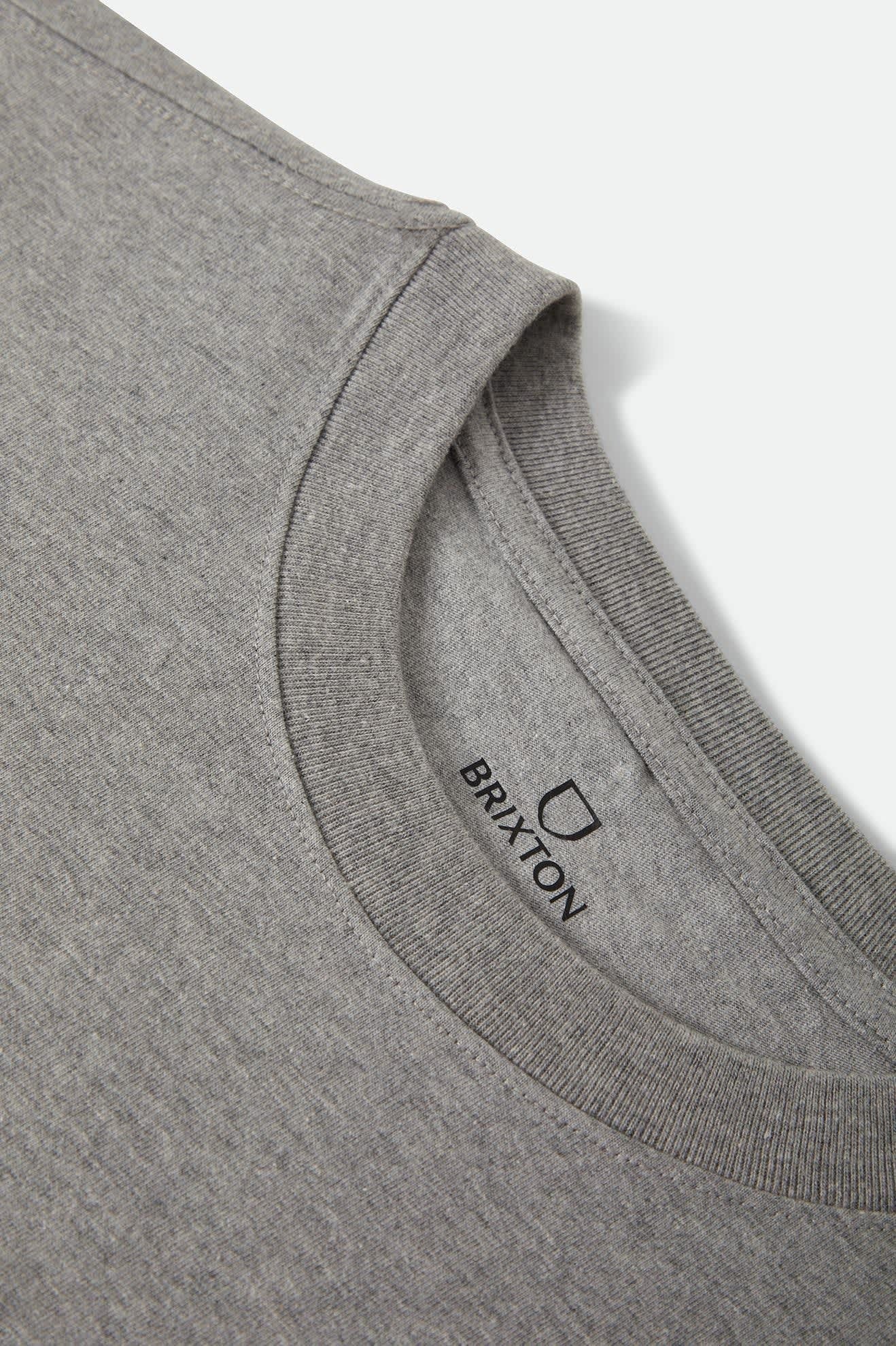 Ranch Motor Court Boxy Crop Top - Heather Grey