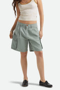 The Alba Baggy Carpenter Short - Washed Sage Green