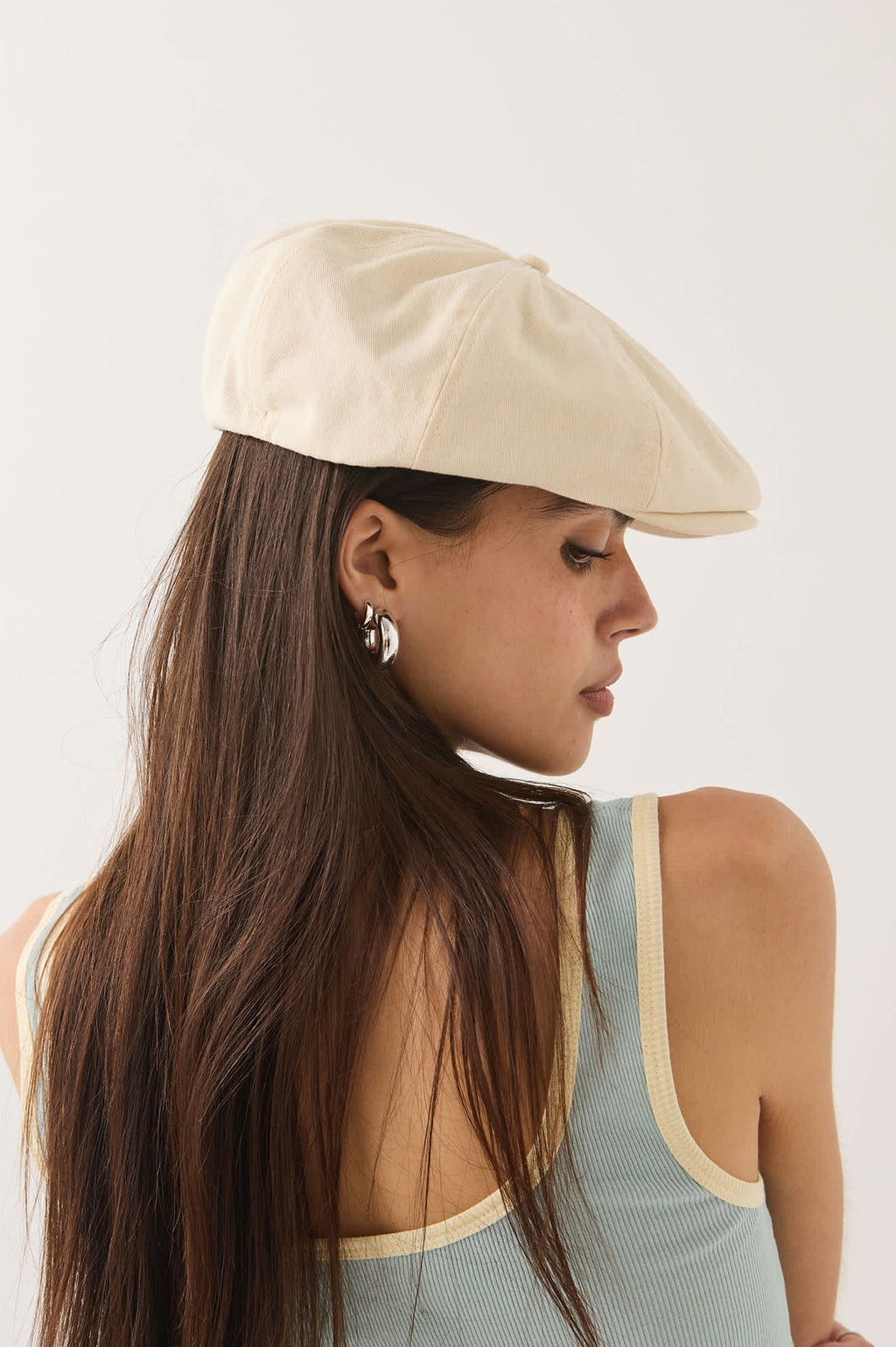 Brood Newsboy Cap - Egret White