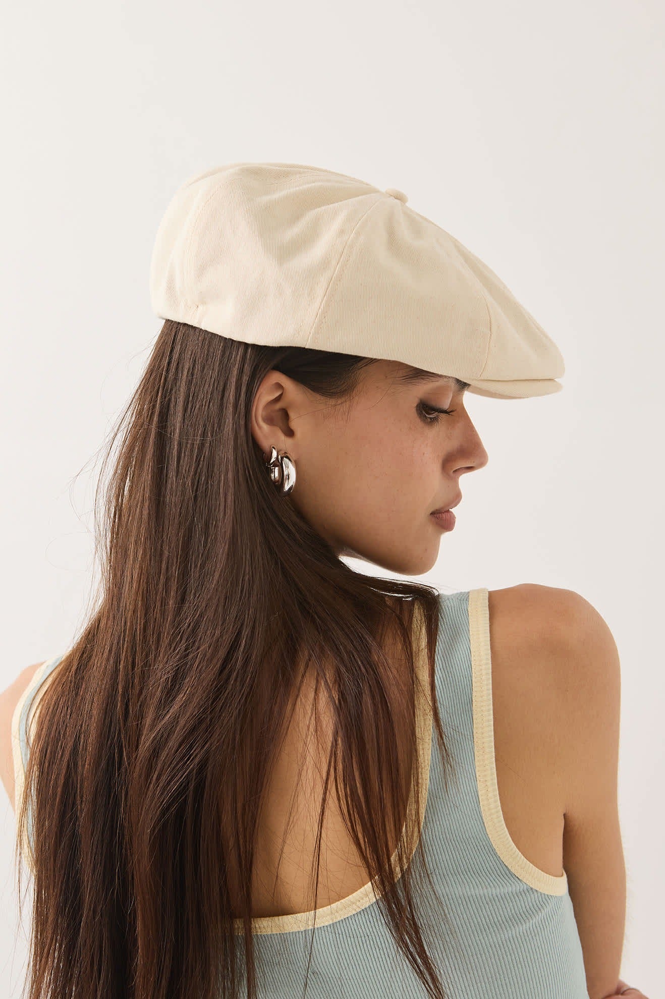 Brood Newsboy Cap - Egret White