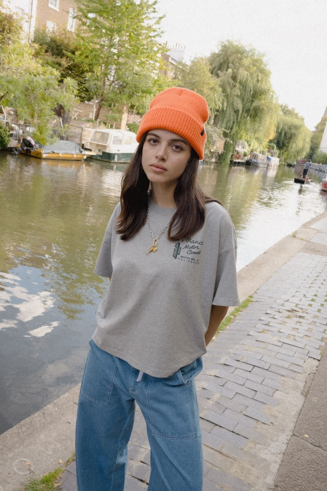 Chunky Heist Beanie - Bright Orange