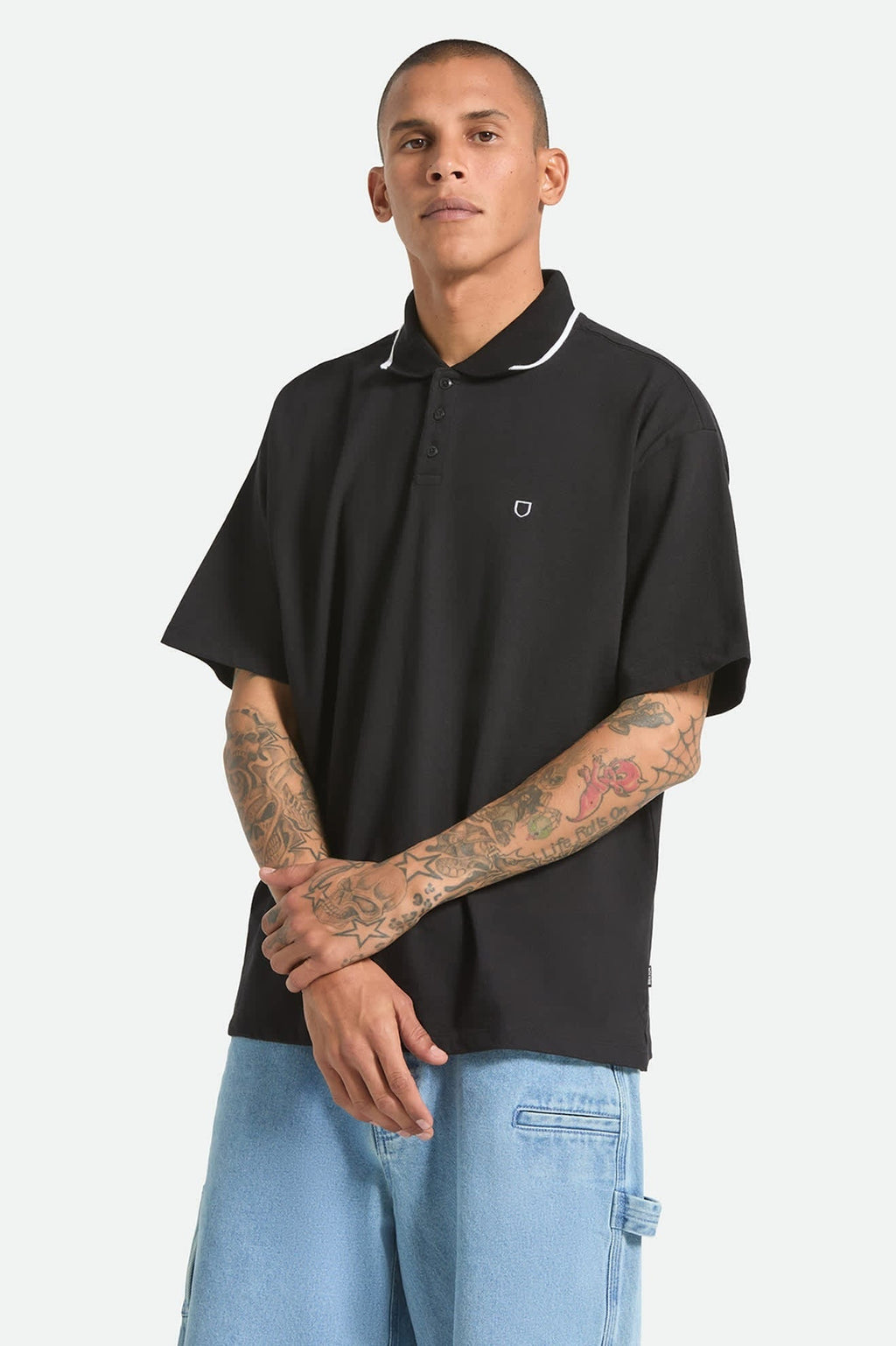 Anton Short Sleeve Polo - Black