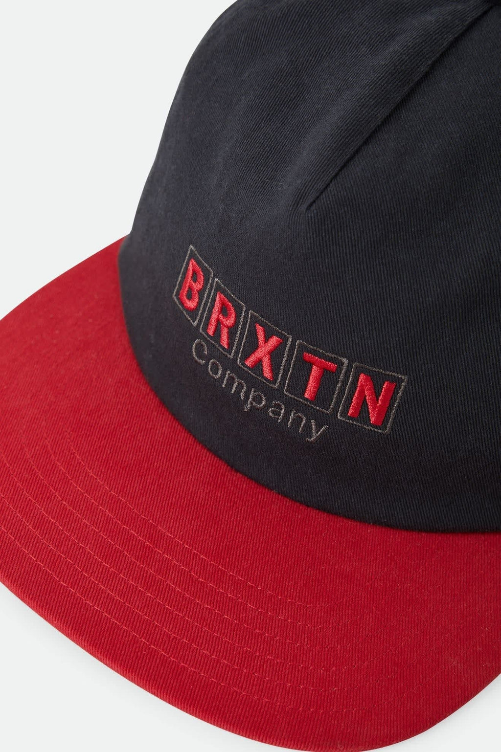 Blocked Snapback - Black/Red