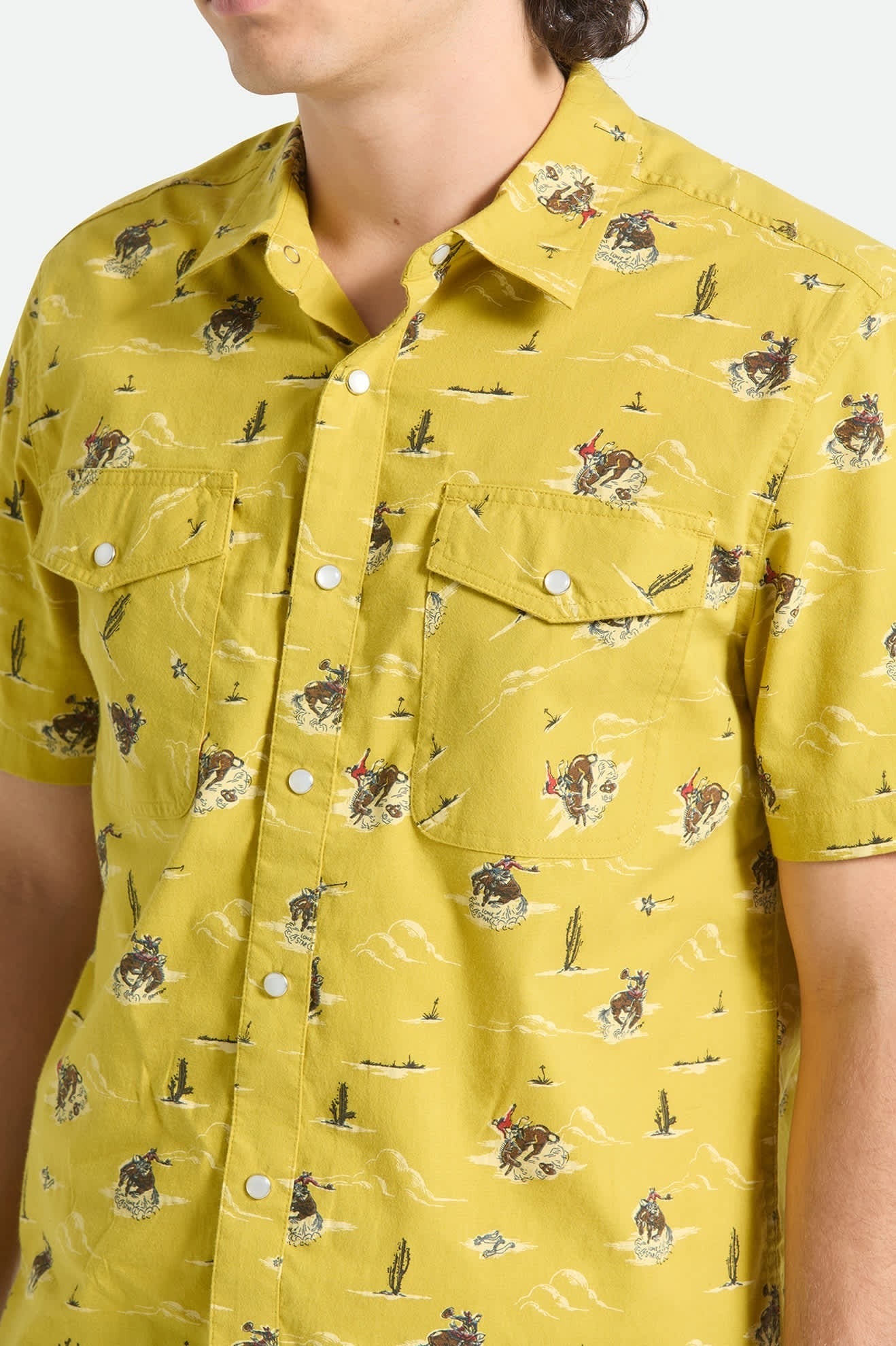 Lone Star X Brixton Short Sleeve Shirt - Texas Gold