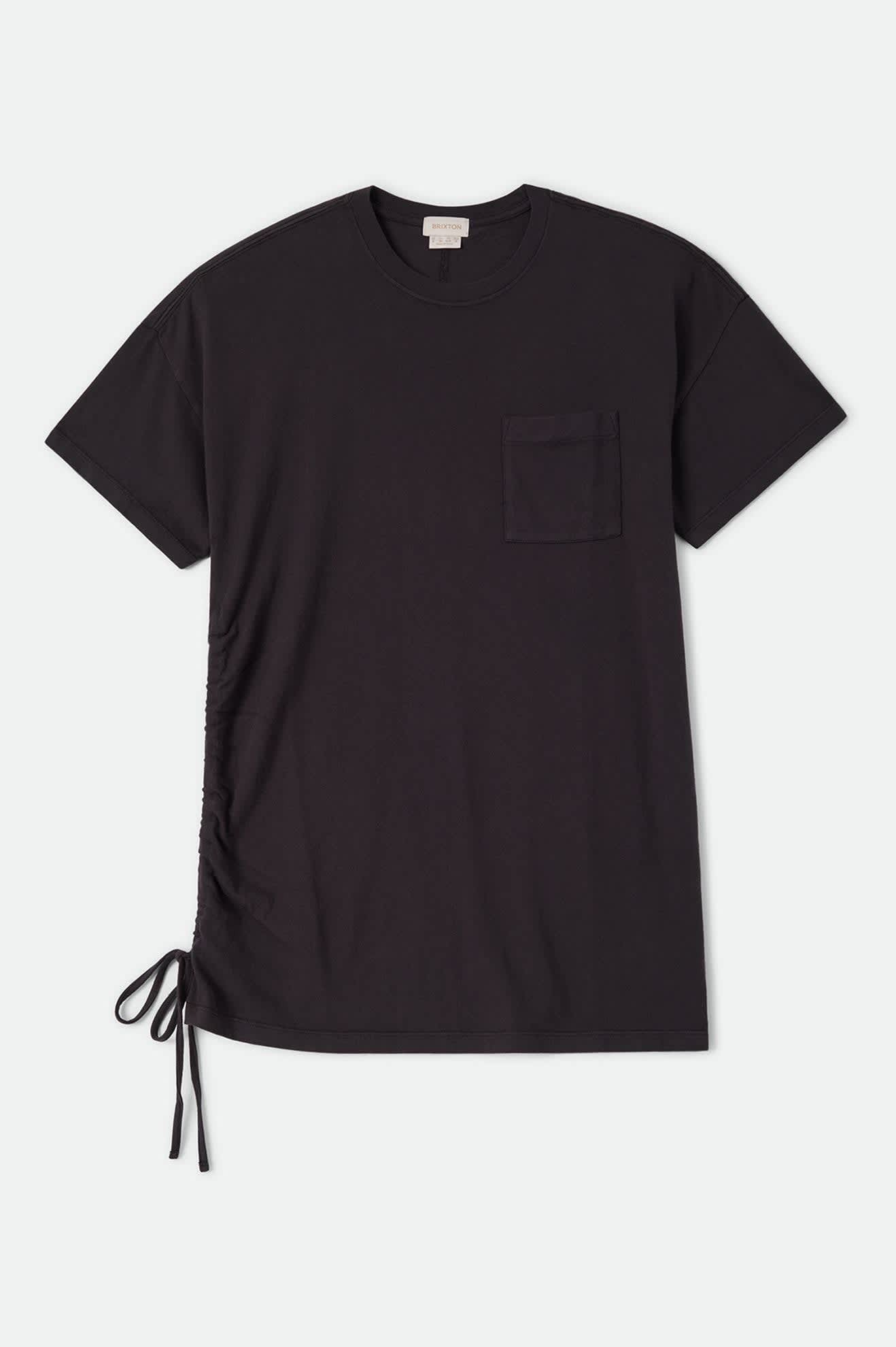 Carefree Organic Garment Dye T-Shirt Dress - Black