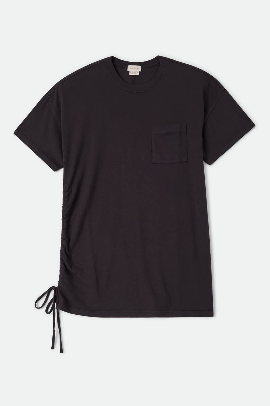 Carefree Organic Garment Dye T-Shirt Dress - Black
