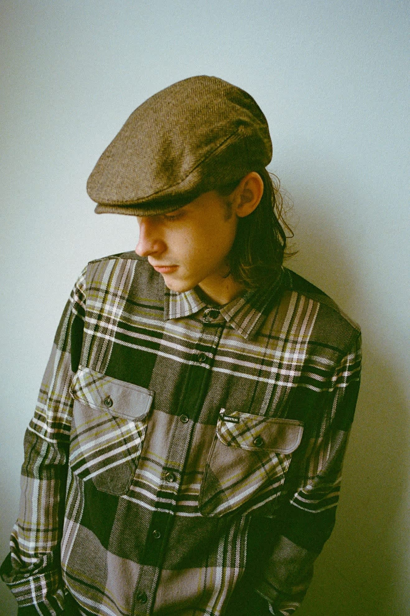Hooligan Flat Cap - Brown/Khaki