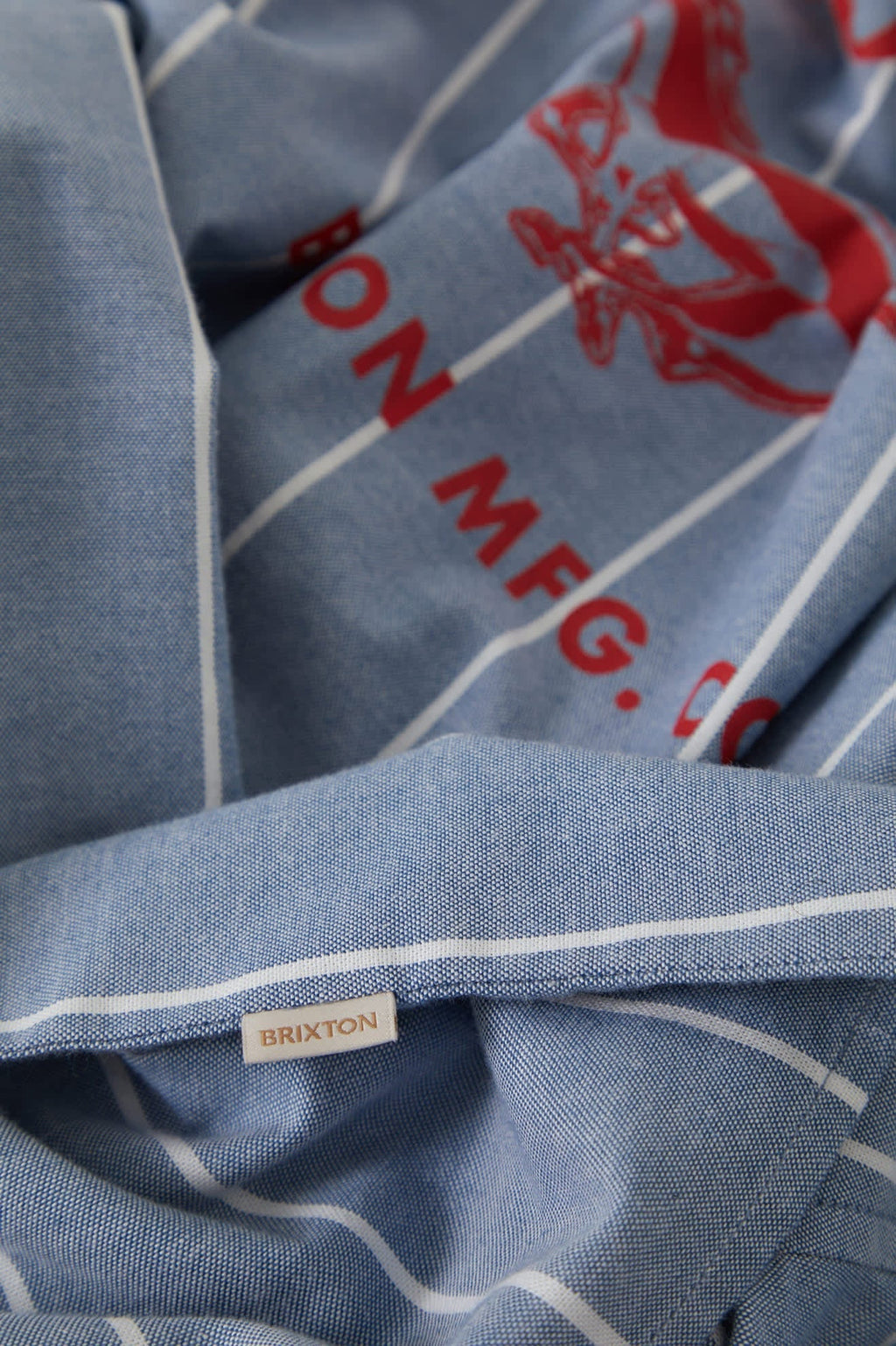 Ford Mustang Sally Shirt - Blue Chambray/Stripe