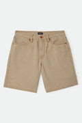 Brixton Relaxed Short - Washed British Khaki