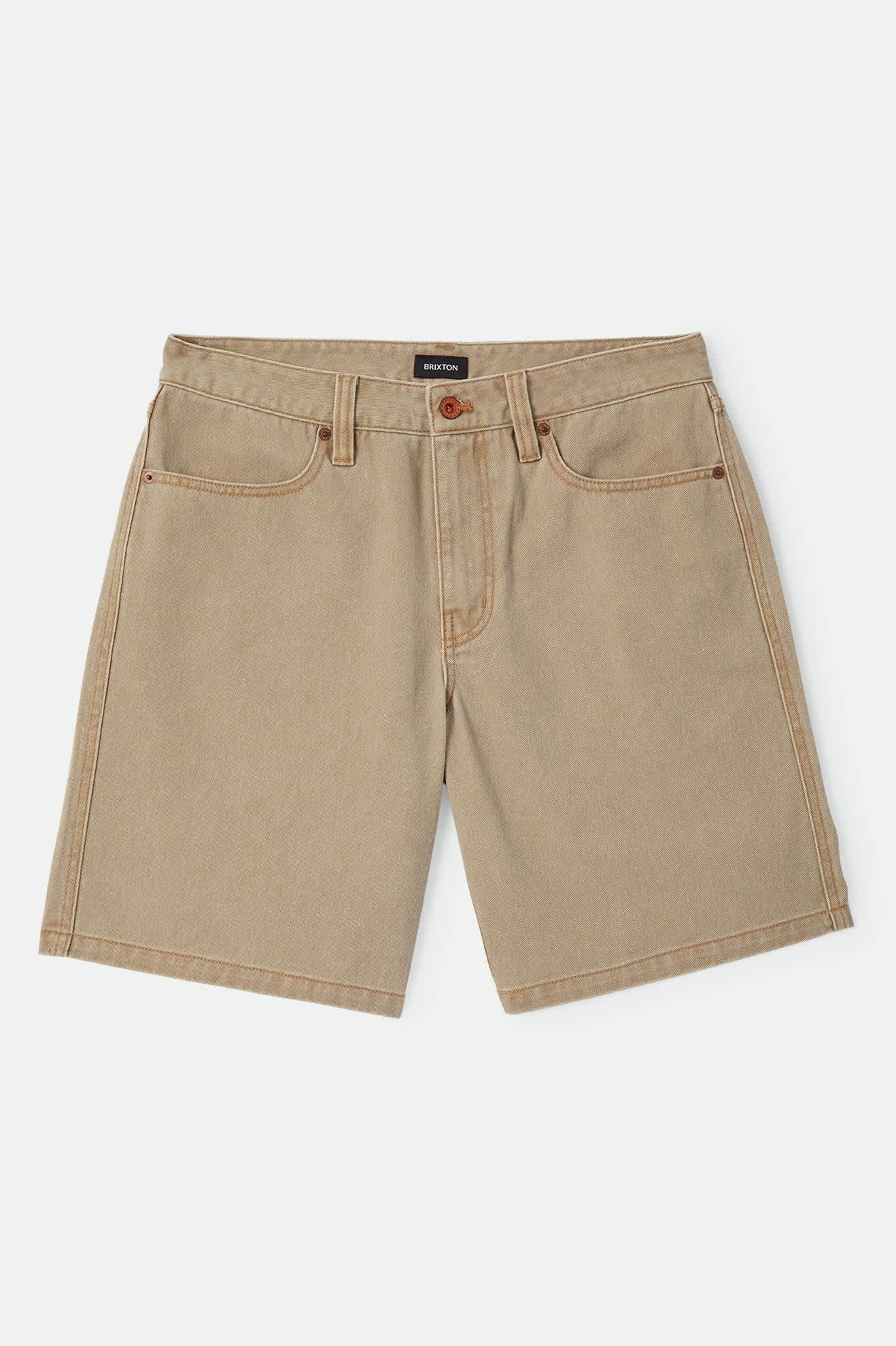 Brixton Relaxed Short - Washed British Khaki
