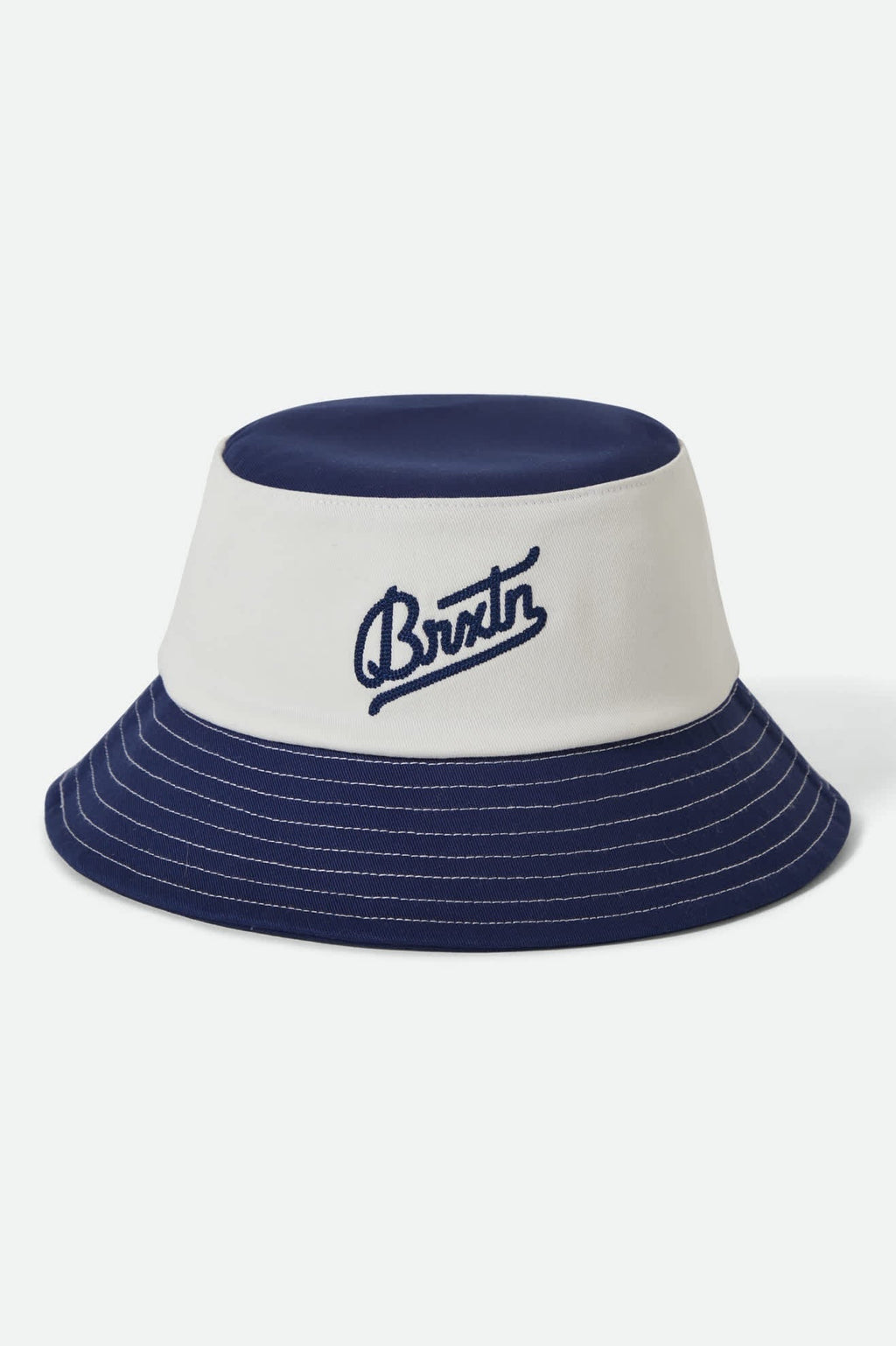 Eldon Packable Bucket Hat - Midnight Blue/Off White