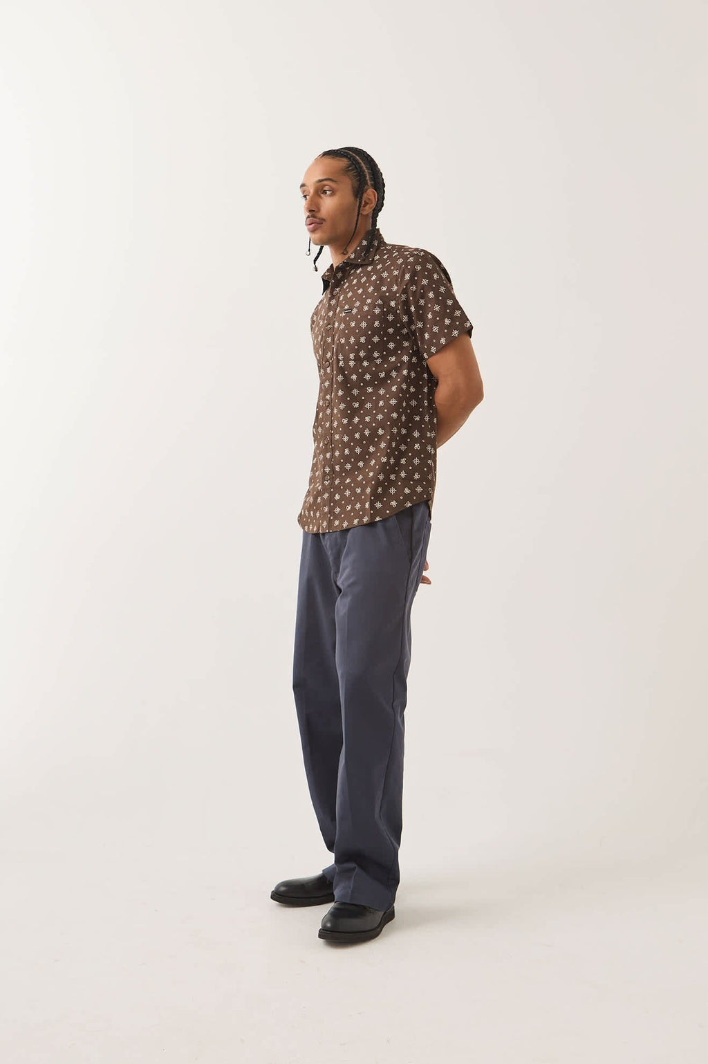 Charter Print Shirt - Walnut Brown Bandana