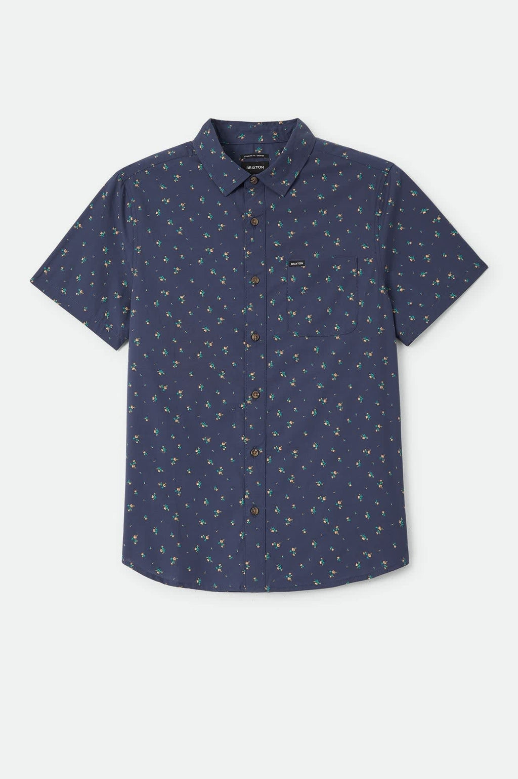 Charter Print Shirt - Washed Navy/Micro Floral