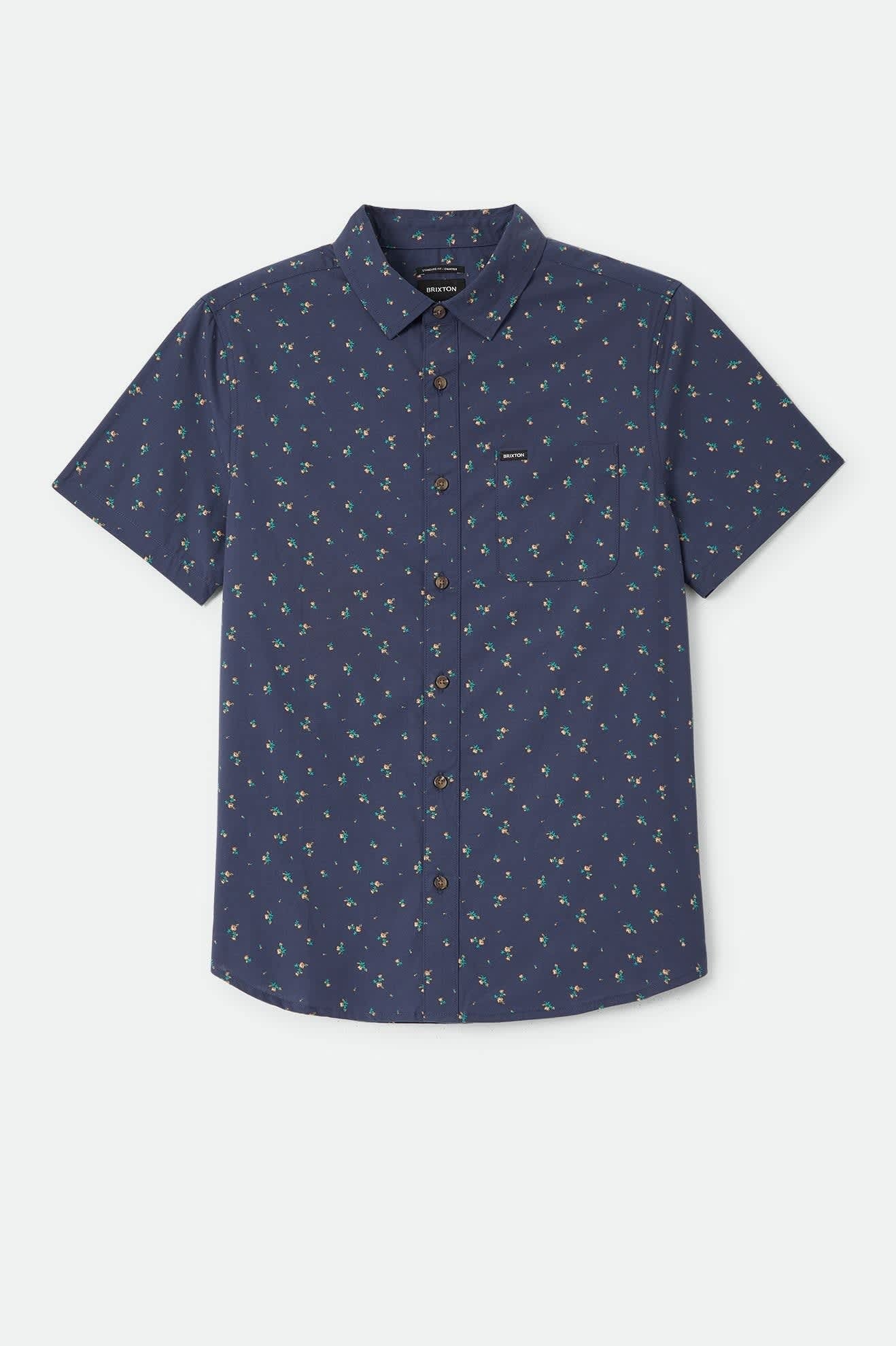 Charter Print Shirt - Washed Navy/Micro Floral