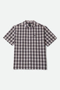 Cru Plaid Short Sleeve Shirt - Black/Off White/Red