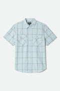 The Breezy Wayne Short Sleeve Shirt - Seafoam Plaid