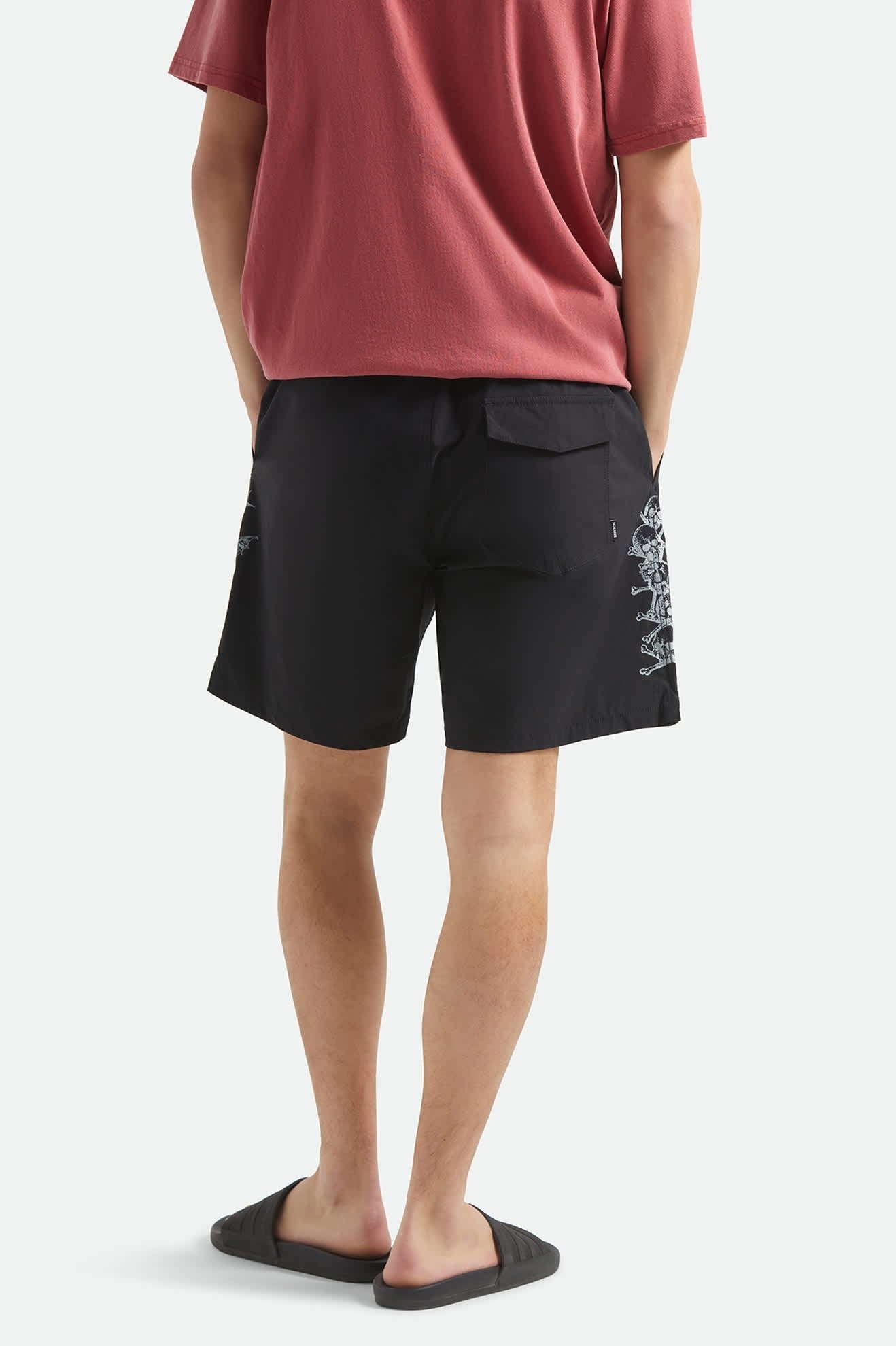 Everyday Stretch Hybrid Short 7" - Black/White