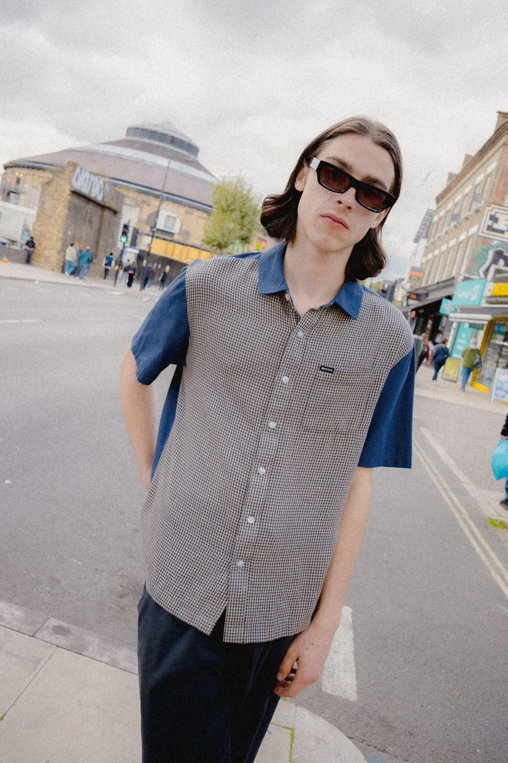 Cru Shirt - Classic Navy Color Blocked