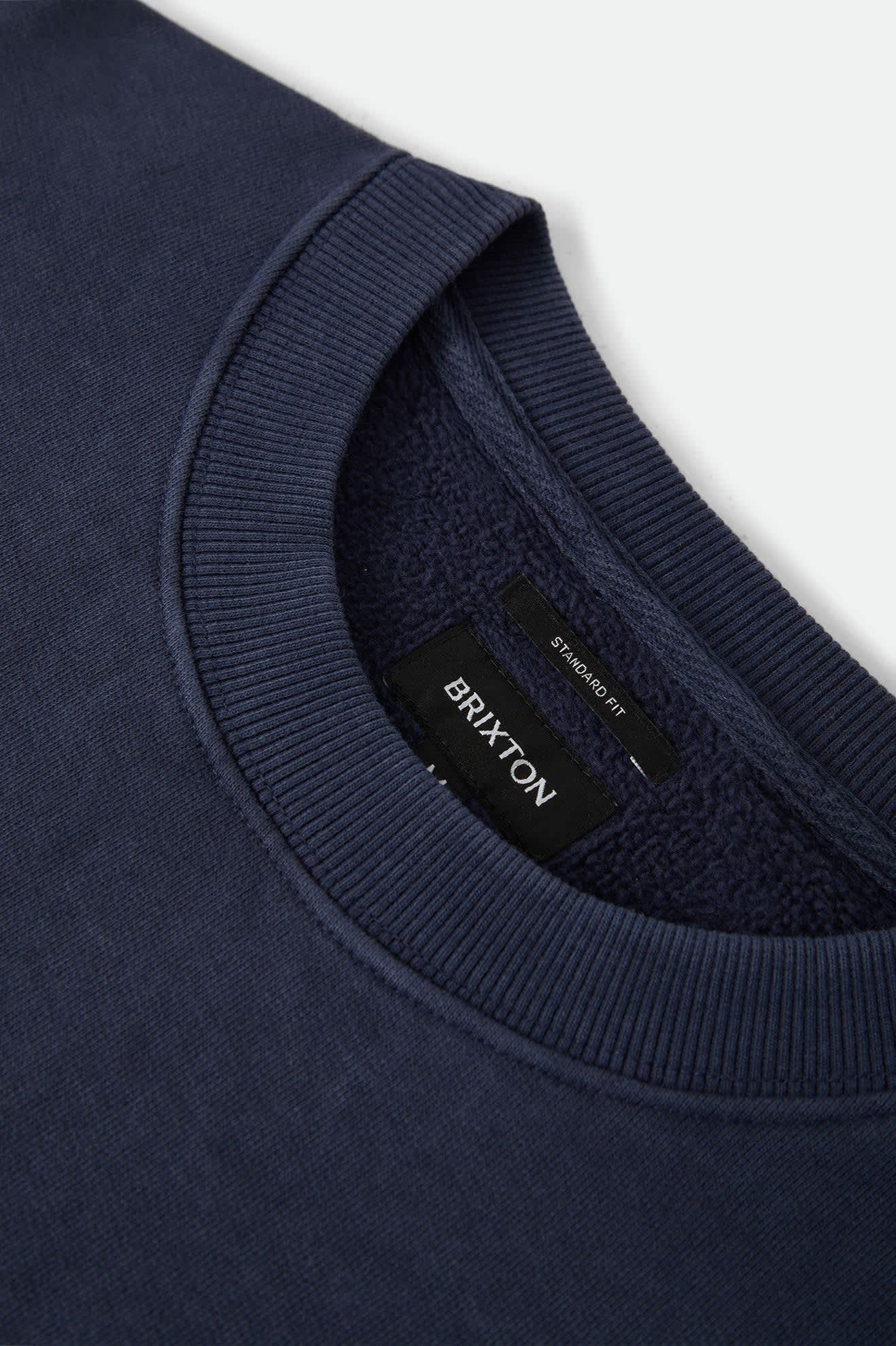 Brixton Baseline Crew Fleece - Washed Navy Vintage Wash