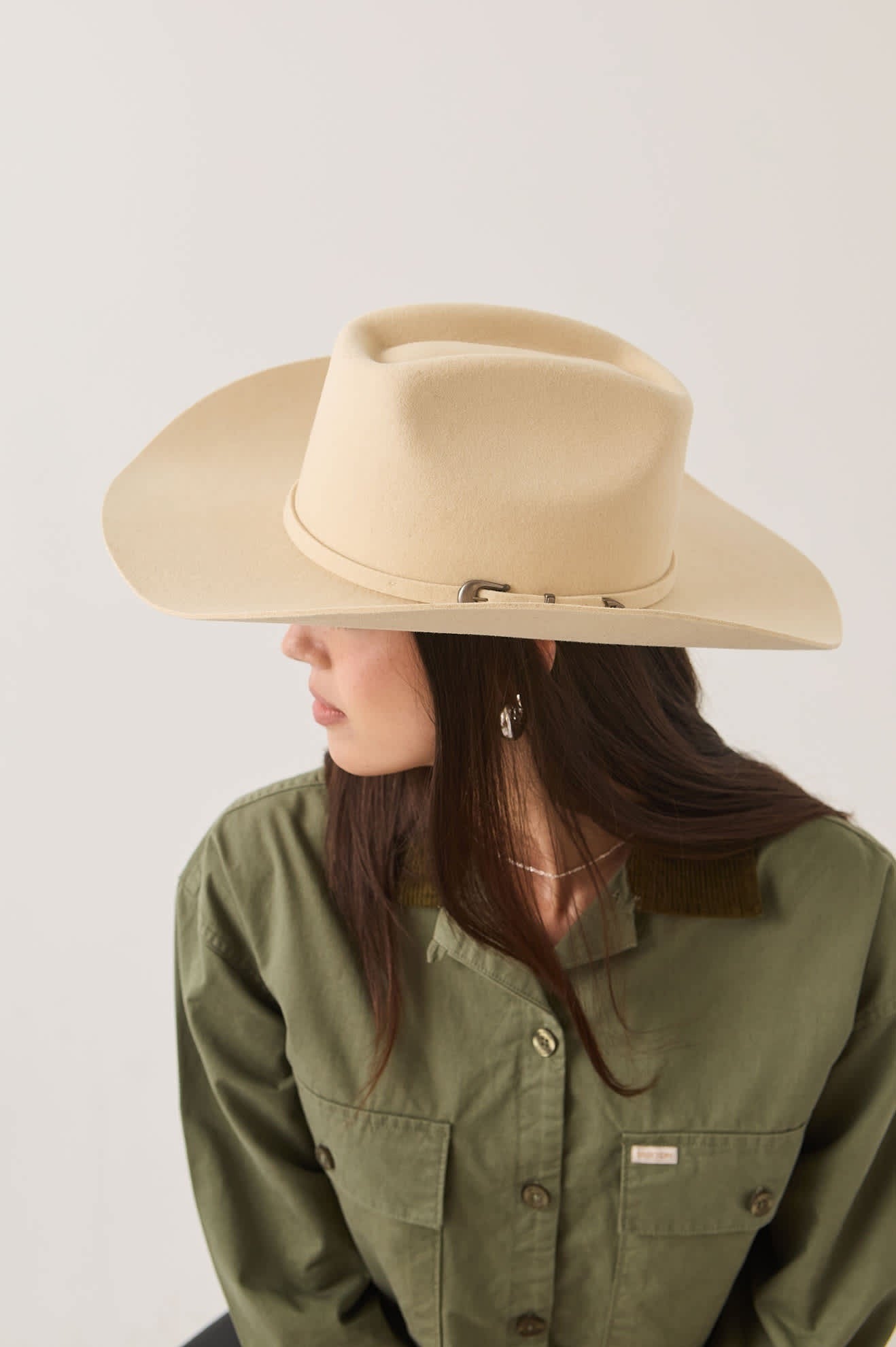 Prescott Brick Top Cowboy Hat - Wax Paper