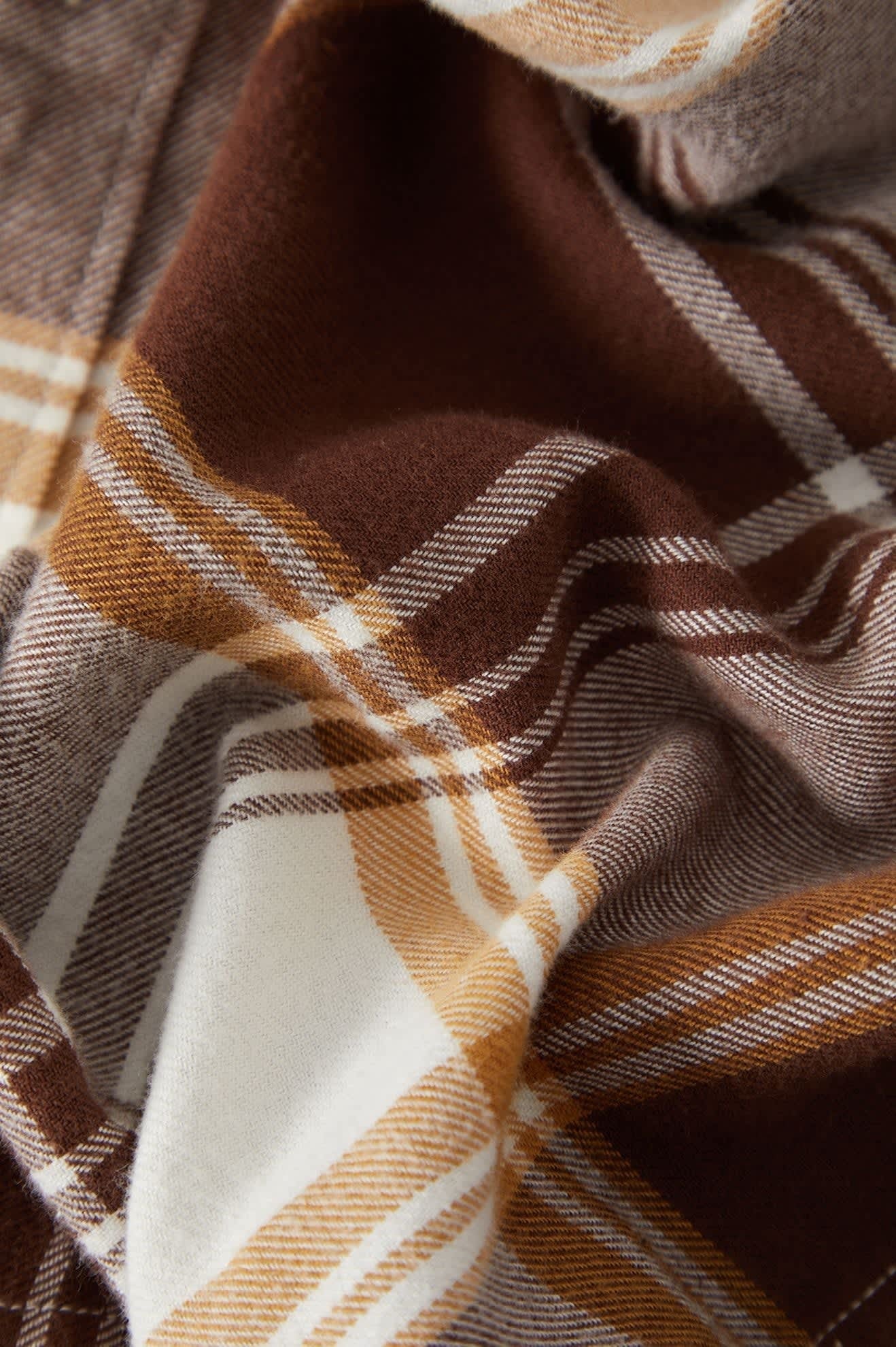 Bowery Lightweight Ultra Soft Flannel - Chocolate/Off White