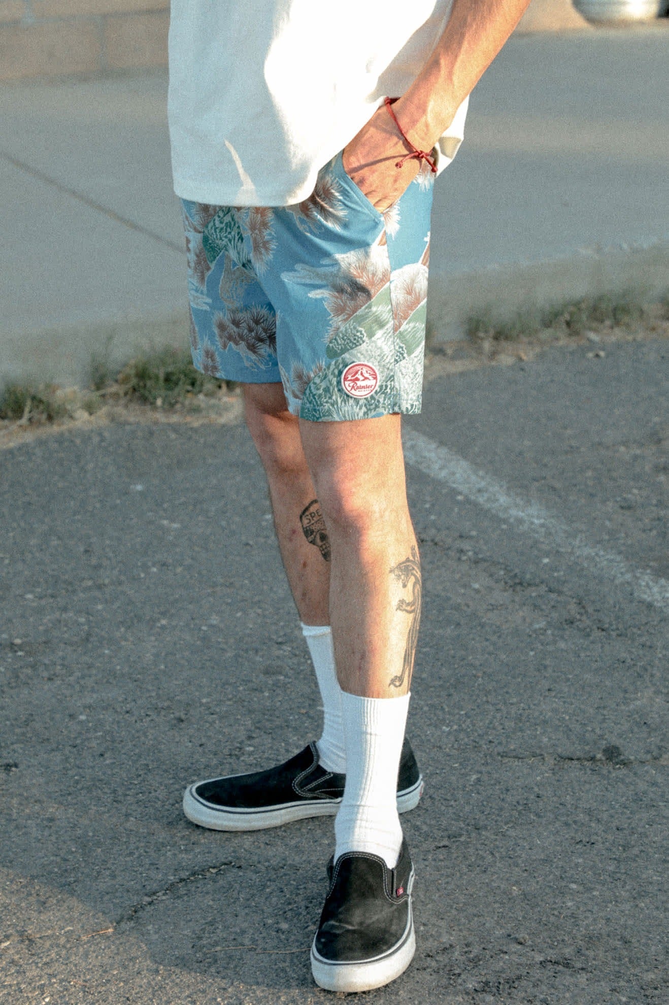 Everyday Stretch Hybrid Short 7" - Blue Sky Rainier