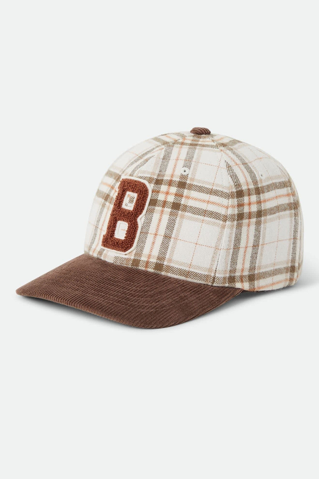 Big B Adjustable Hat - Whitecap Plaid/Brown Corduroy
