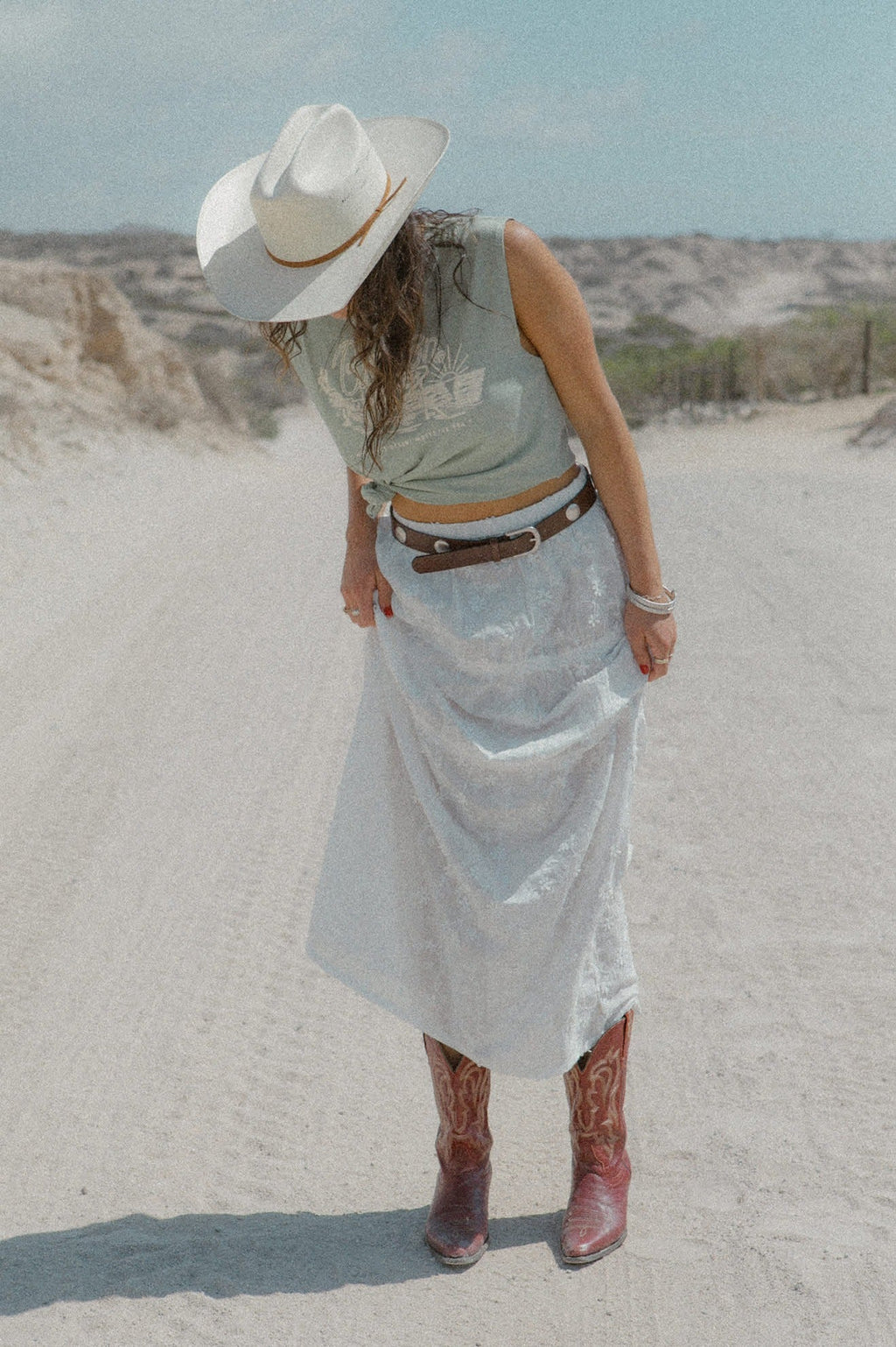 Brixton Ranch Muscle Tank - Sage Green